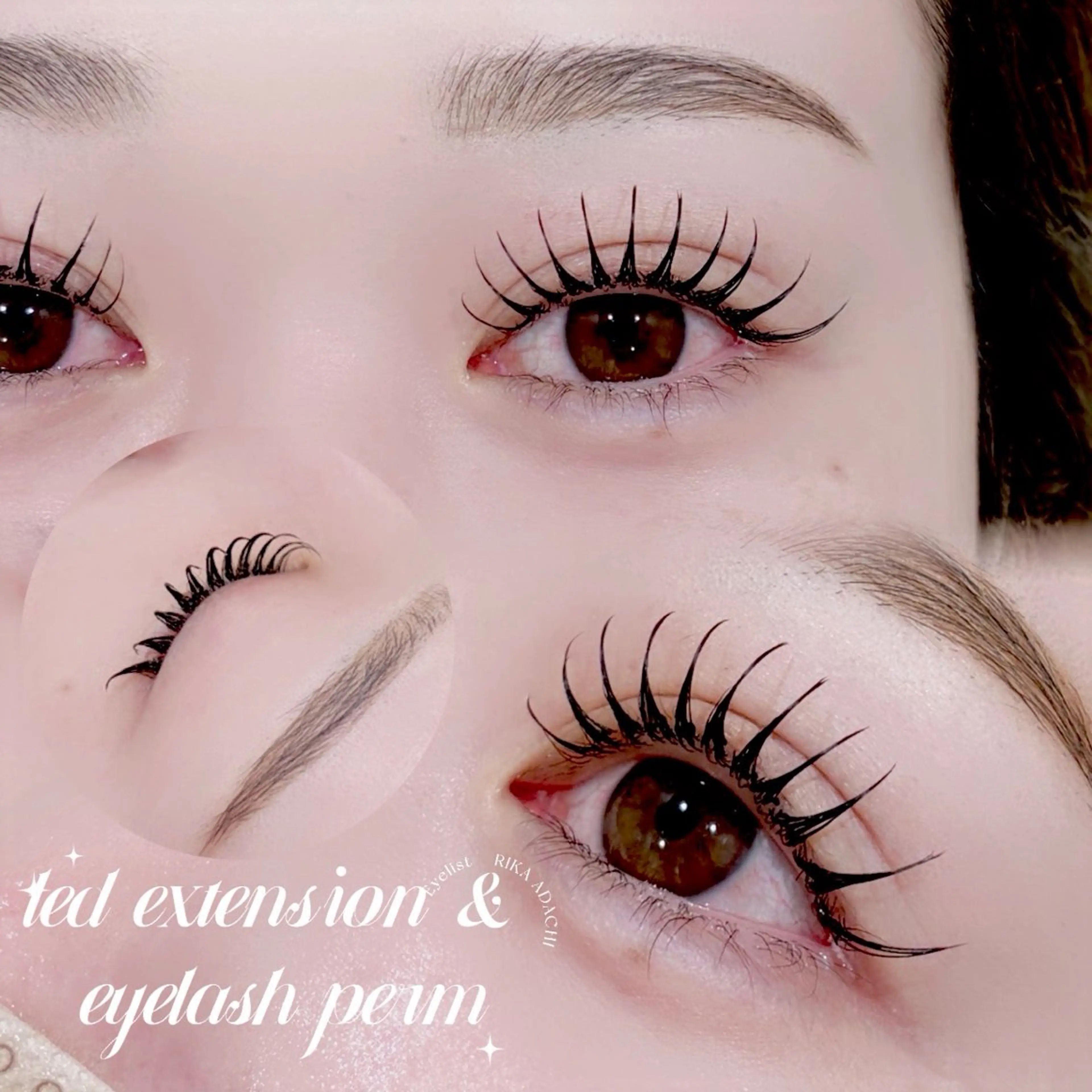 パリエク、エクパ、【パーマ✖️LED】エクステ（60本）🧸の写真