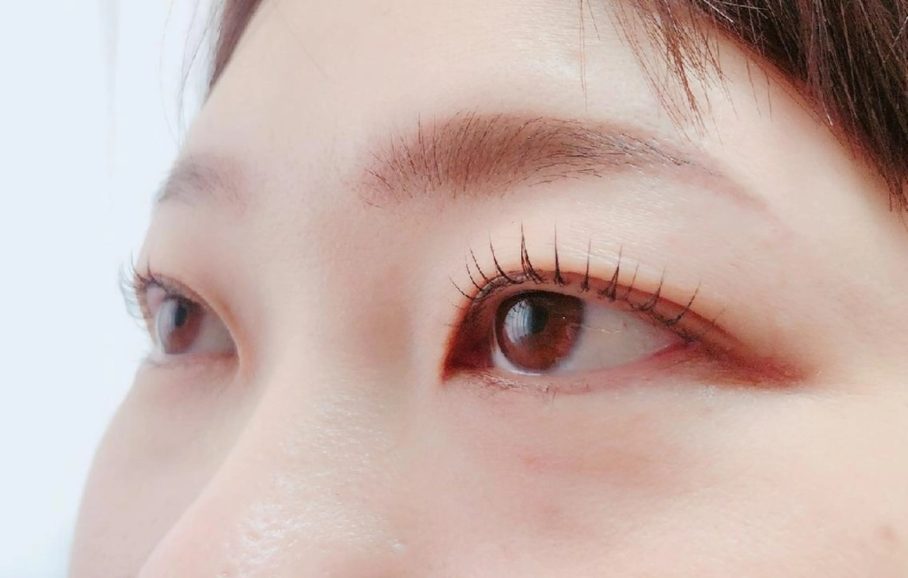 マツエク・マツパ 付け放題 フラットラッシュ ナチュラル まつげパーマ 一重×まつ毛パーマ マツパ 吉岡 ゆうなのマツエク・マツパデザイン