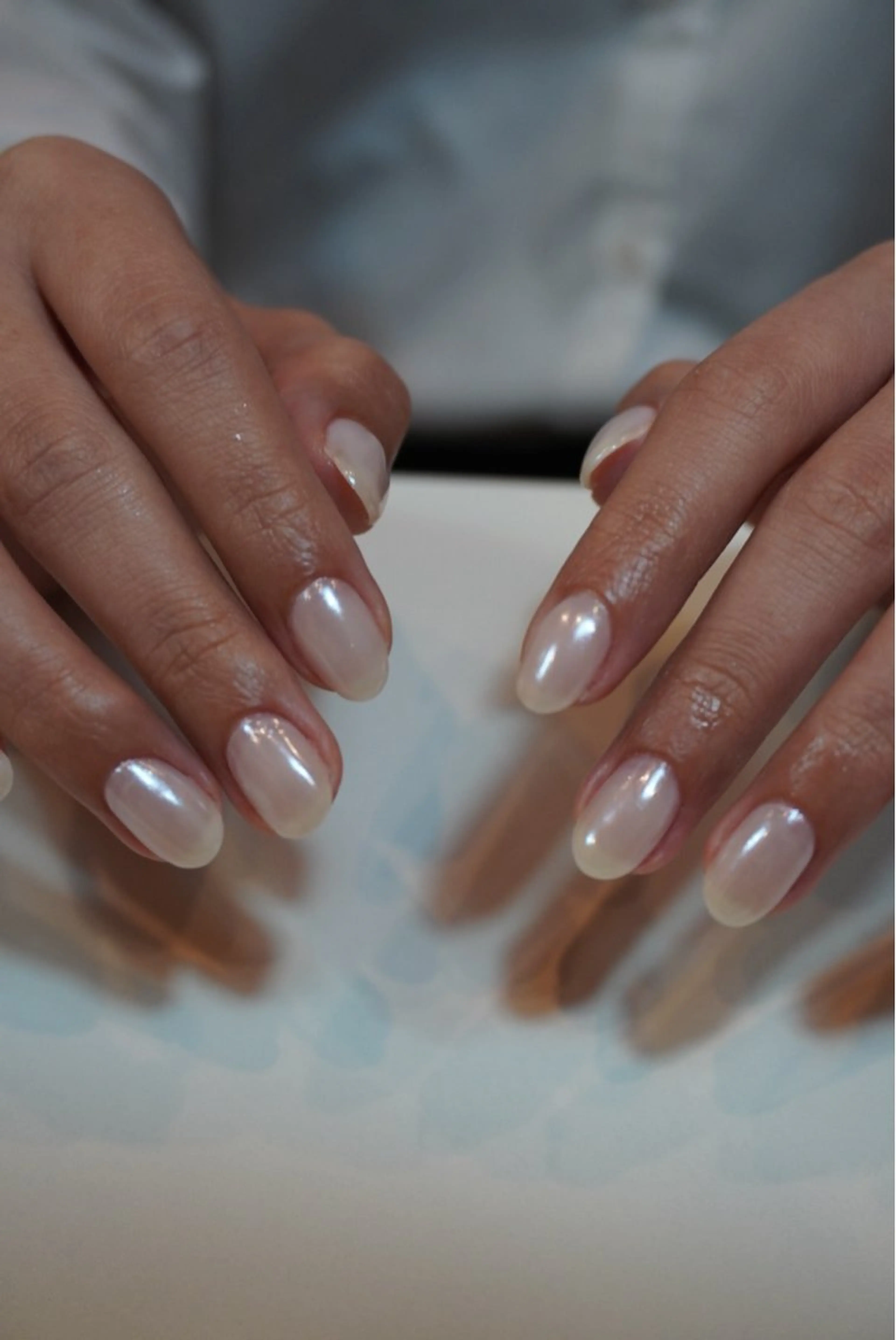 ネイル オーロラネイル ハンドネイル pownini nailのネイルデザイン