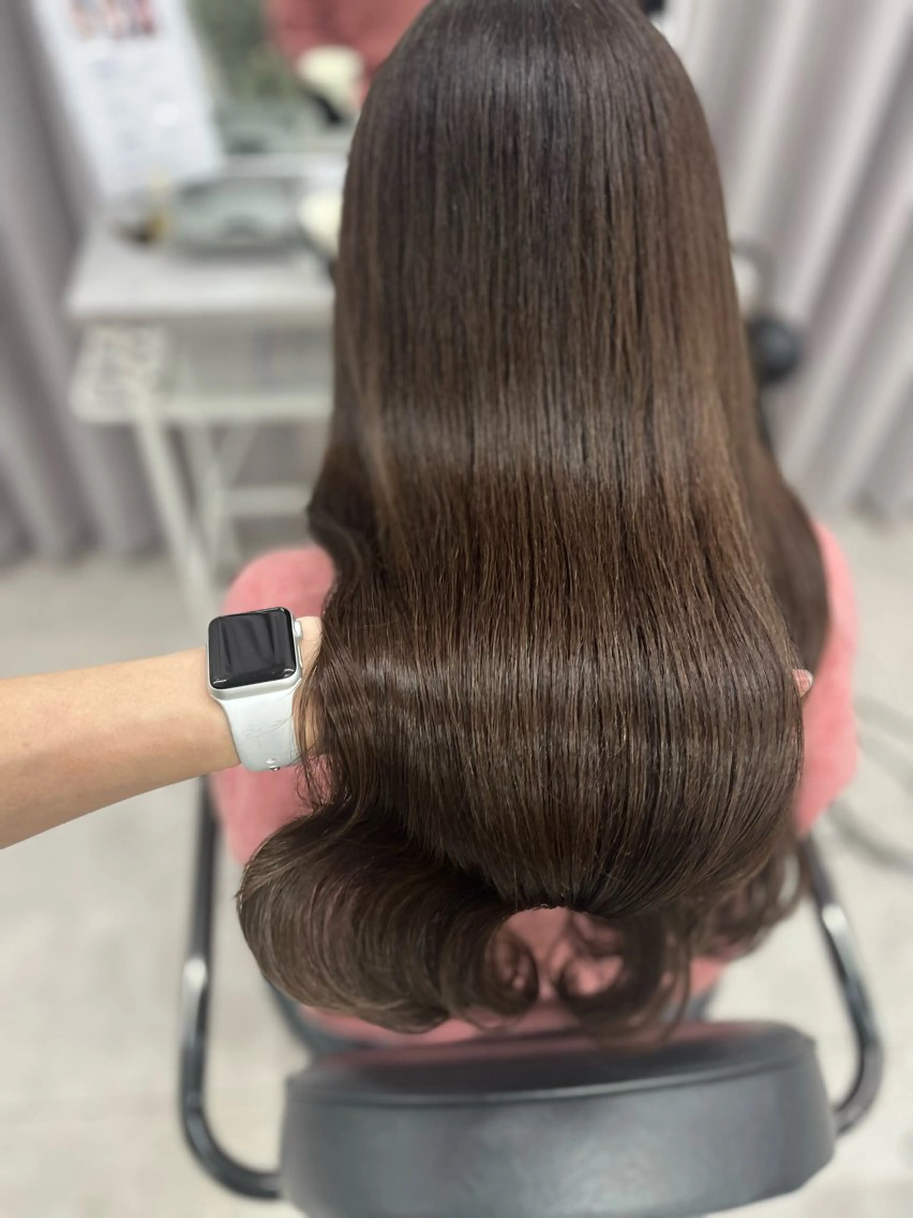 ロング カラー ブラウンカラー 🫧ぷる艶カラー🫧 Yuubi🦩のヘアスタイル