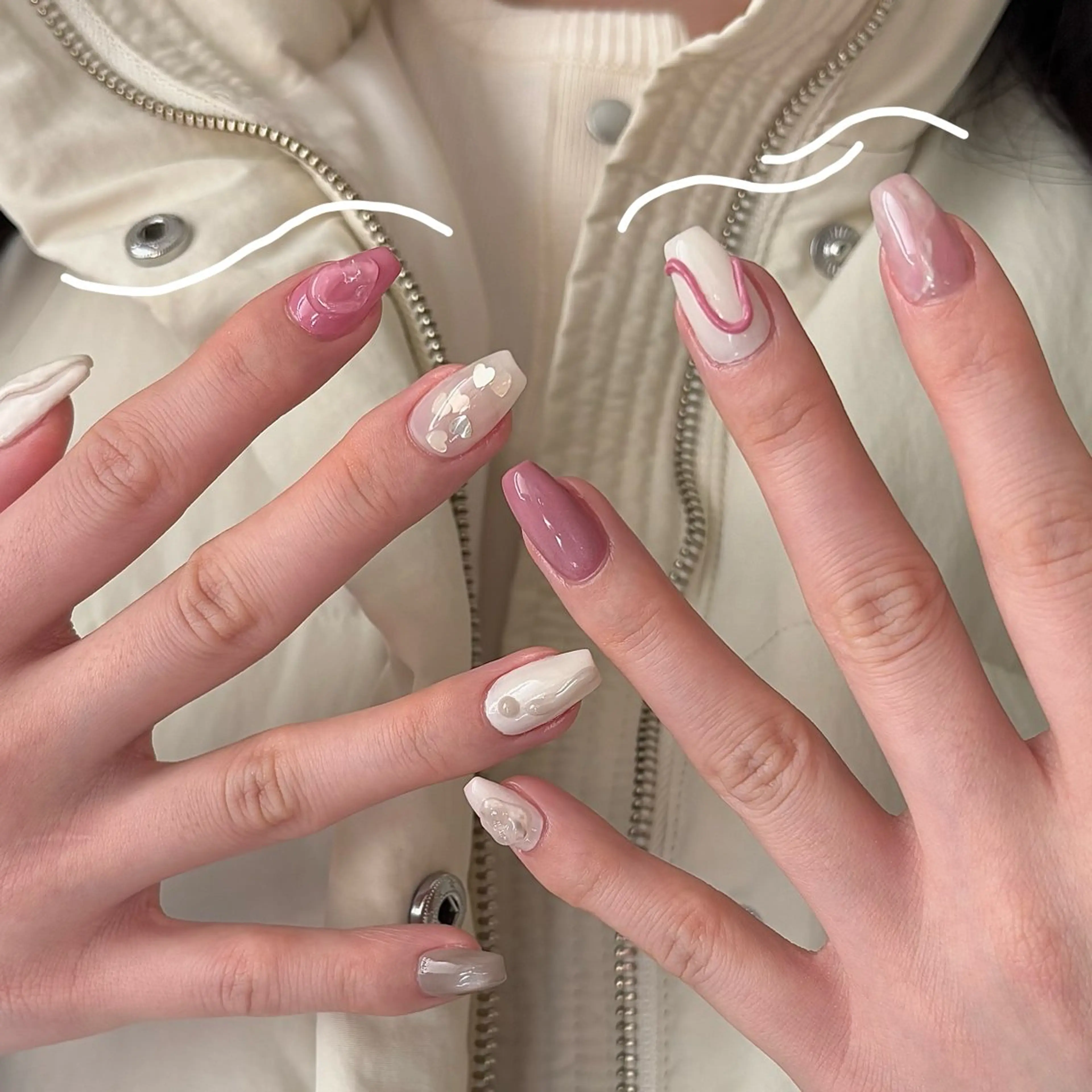 ネイル 持ち込み ハンドネイル Nailsalon BLOOM🌷 山崎のネイルデザイン