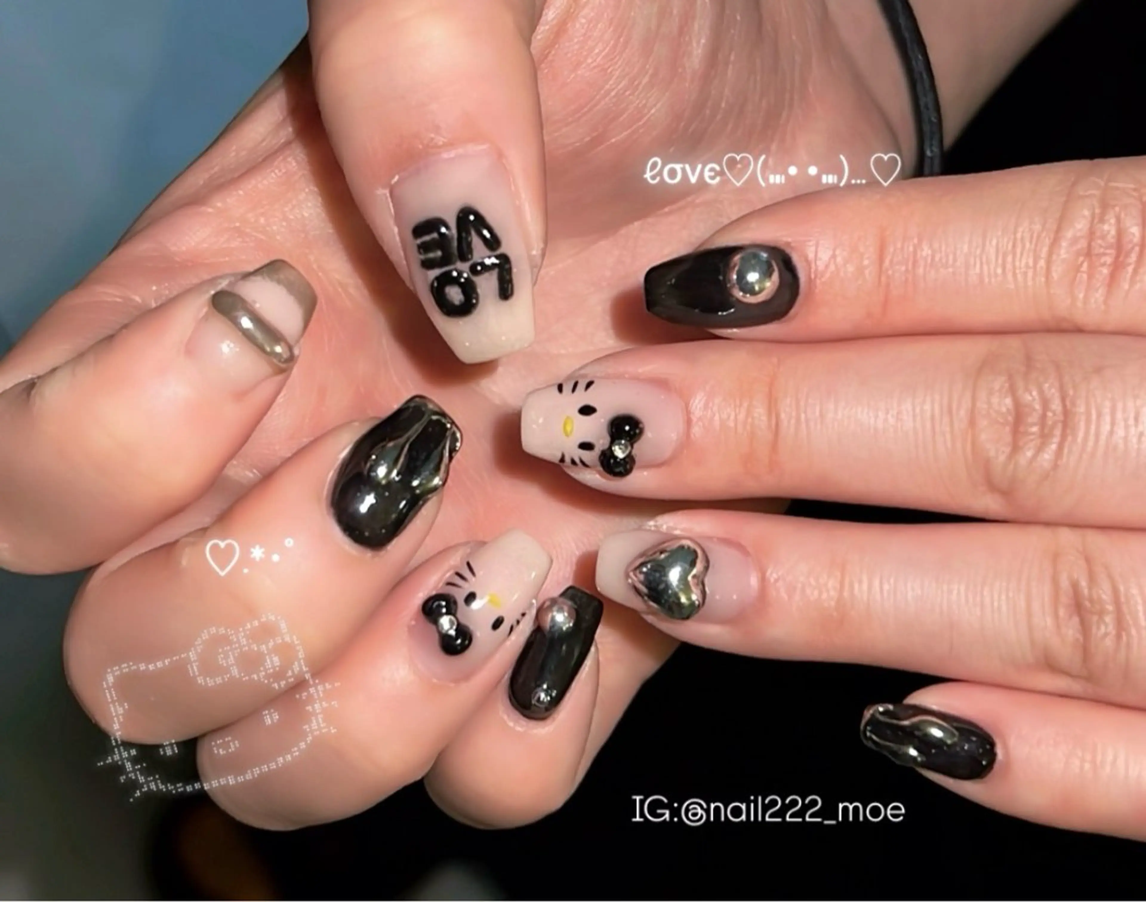 ネイル ハンドネイル ⟡.*222⋰˚☆ MöEのネイルデザイン