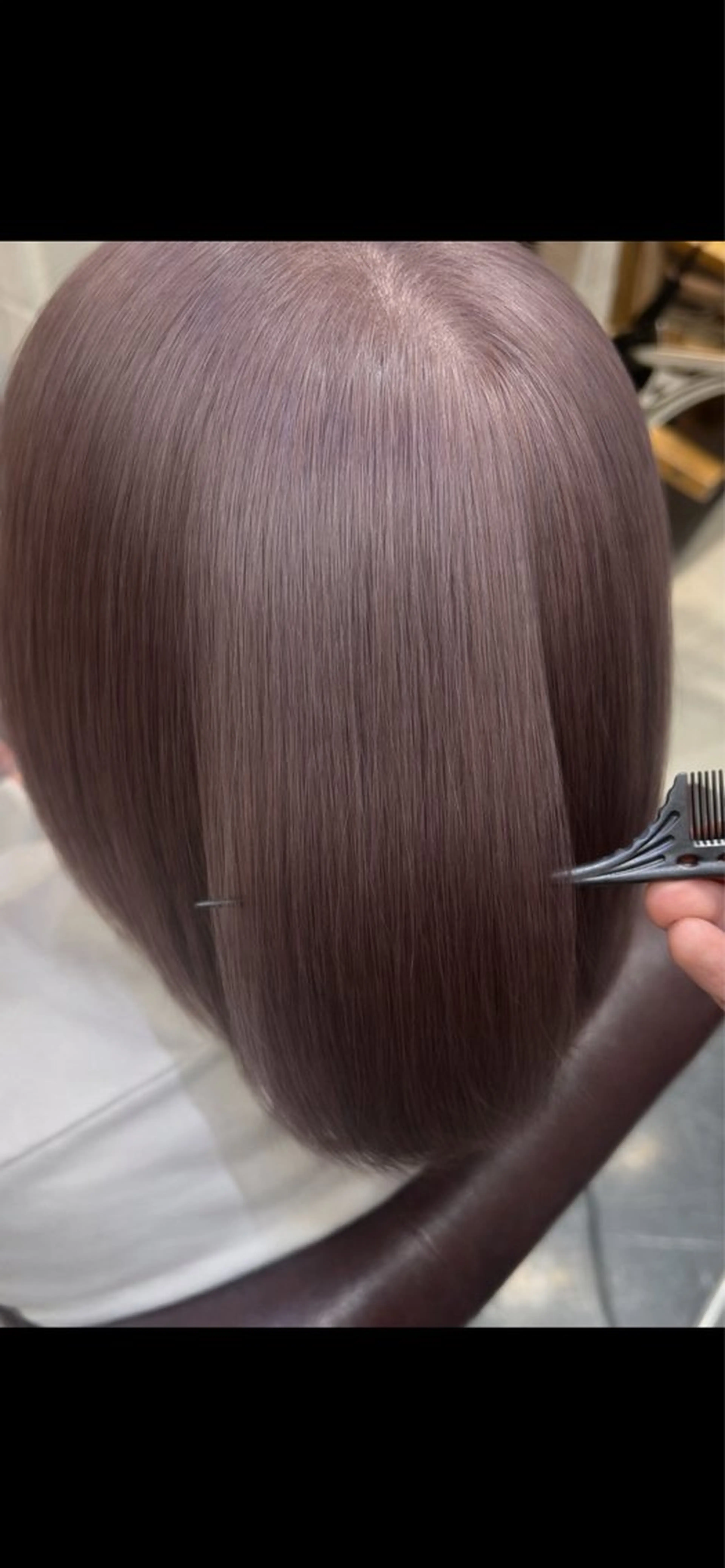 ミディアム カラー ベージュカラー ダブルカラー ラベンダーカラー ラベンダーベージュ カット ヘアカラー トリートメント 松波 慧太のヘアスタイル