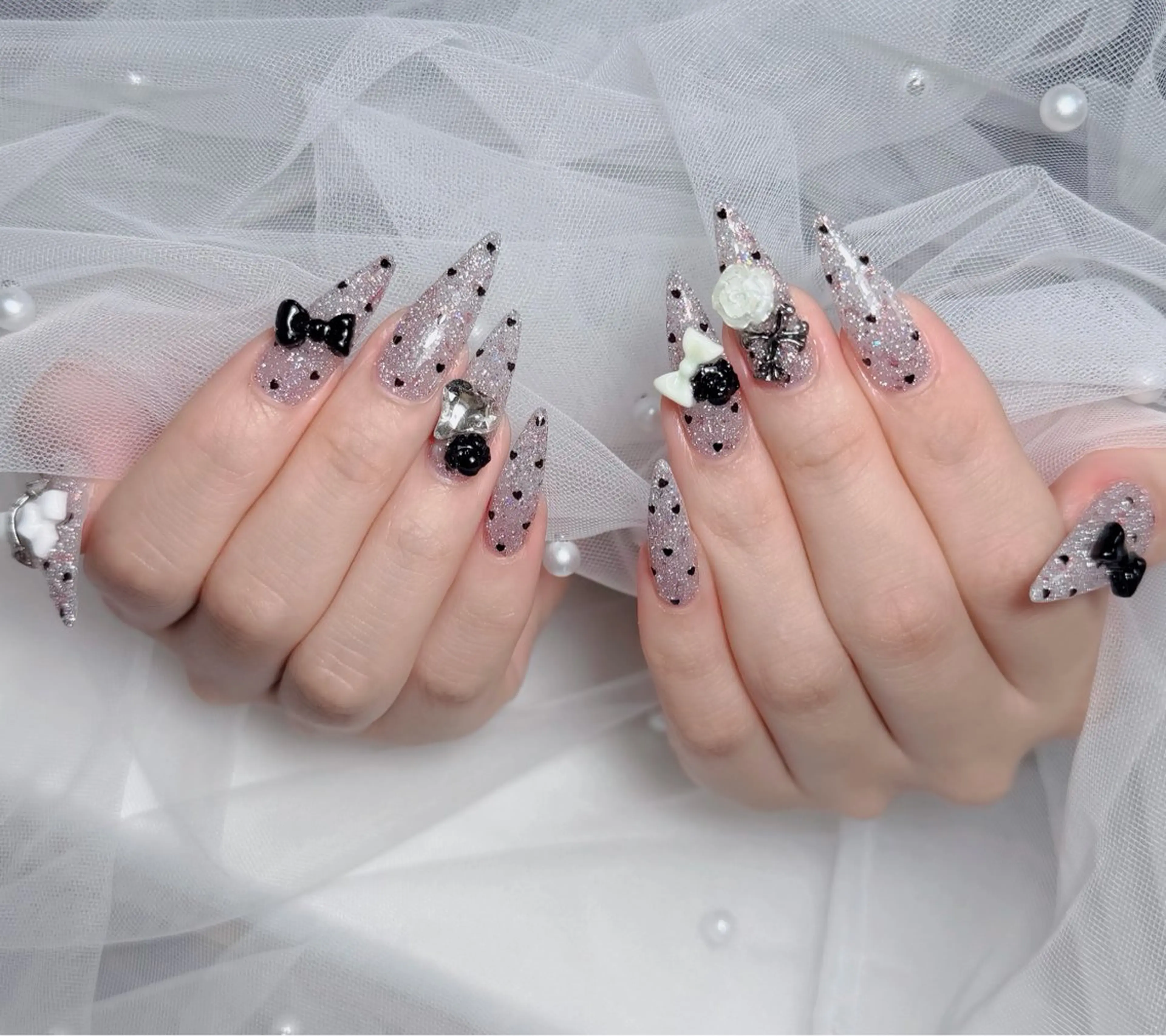 ネイル アートネイル フレンチネイル ジェルネイル 韓国ネイル マグネットネイル ハンドネイル Lenie Nail Okuboのネイルデザイン