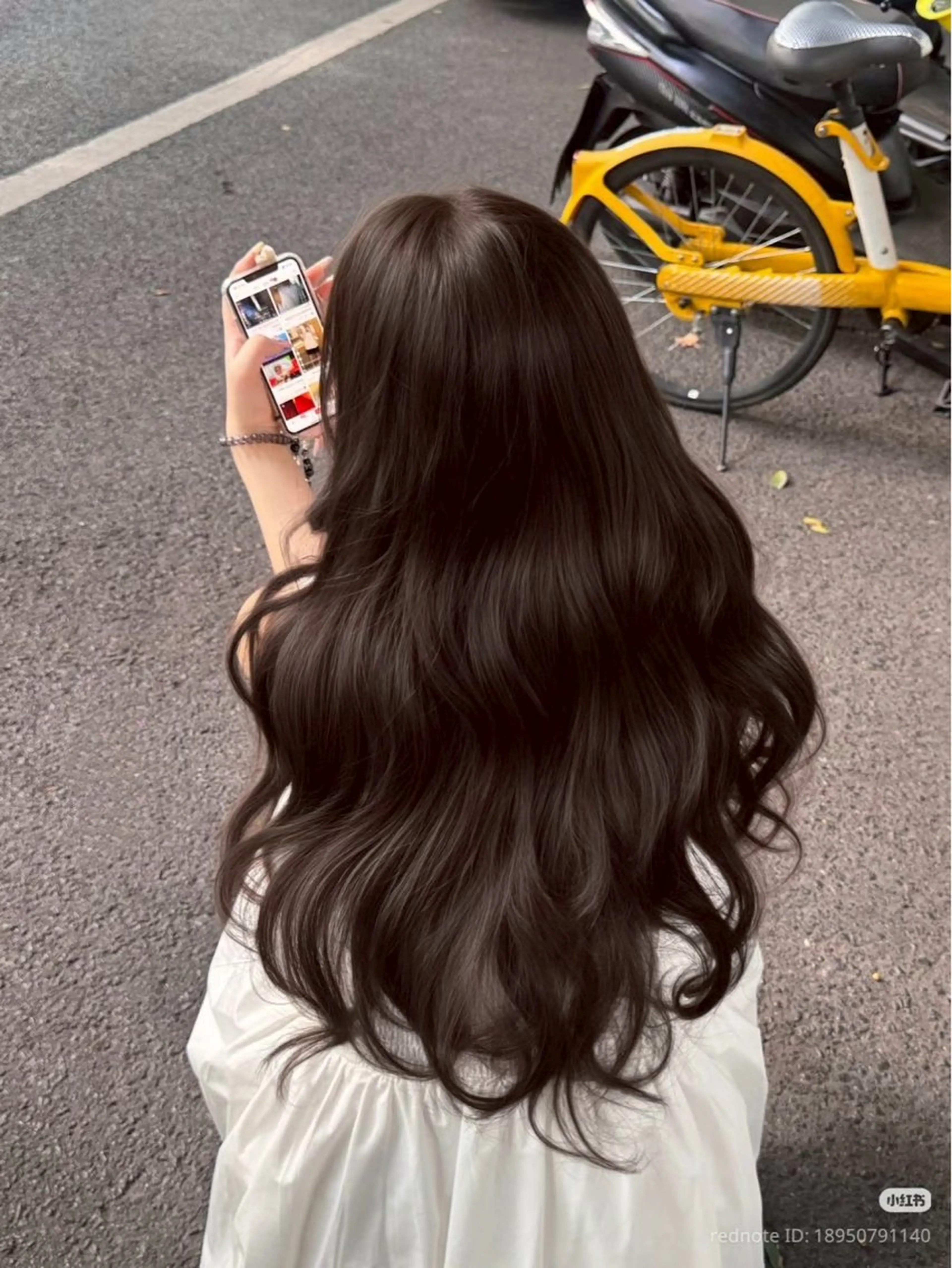 セミロング カラー ヘアカラー トリートメント ちひろ/暗髪/ 韓国カラー/髪質改善のヘアスタイル