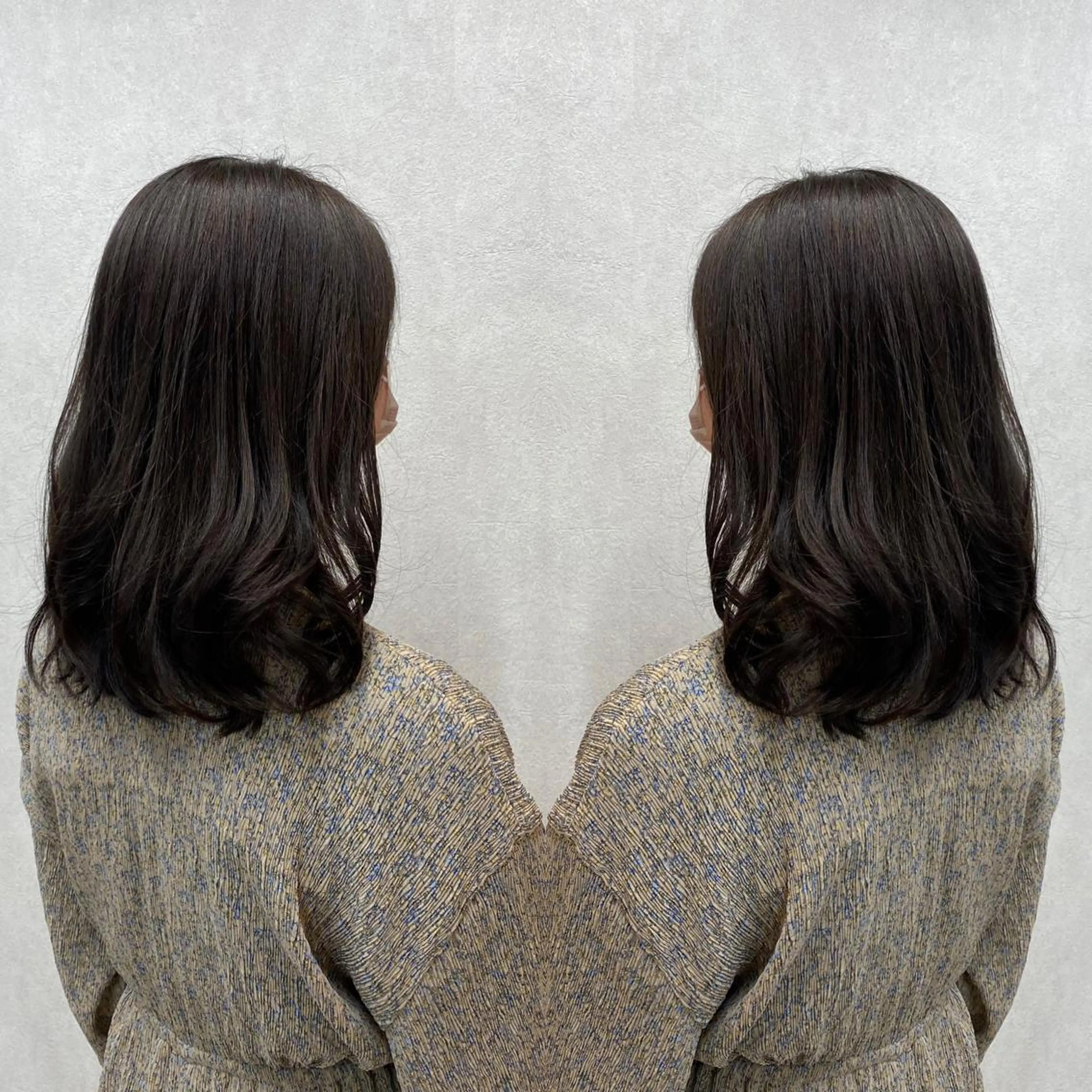 セミロング カラー tocca 💜石田愛結💜のヘアスタイル