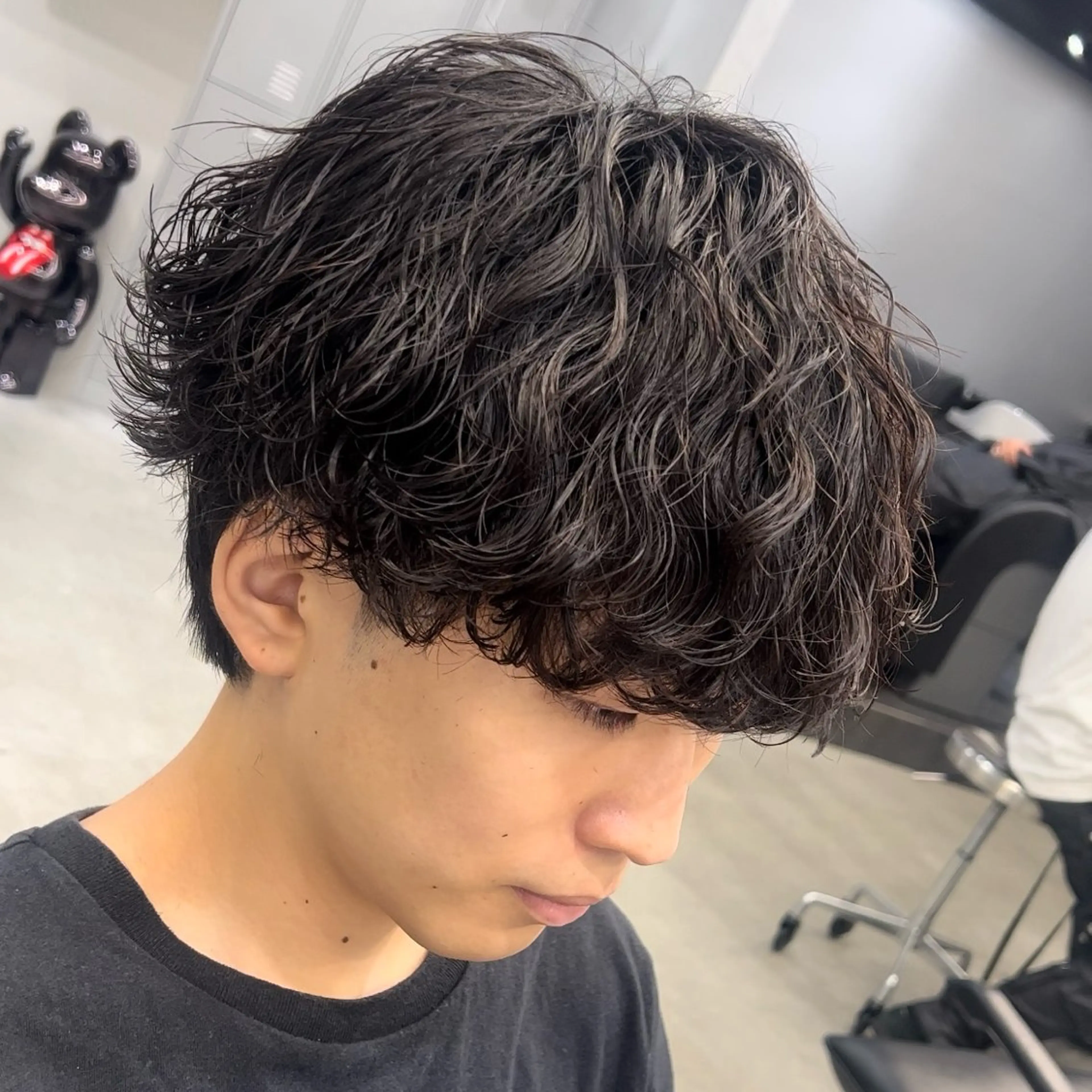 ショート パーマ メンズ 波巻きパーマ 松下 友希 【fifth】のヘアスタイル