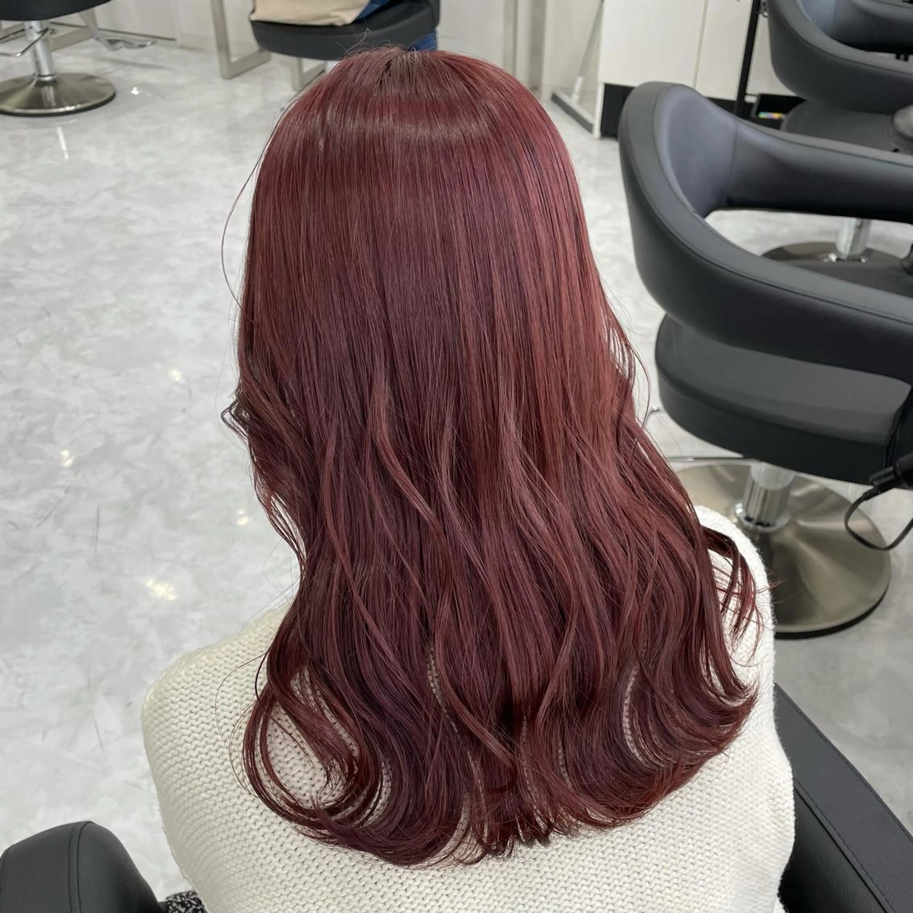 セミロング ヘアカラー トリートメント ヘッドスパ 🪞韓国🤍大人っぽ 艶髪🤍FRUITSのヘアスタイル