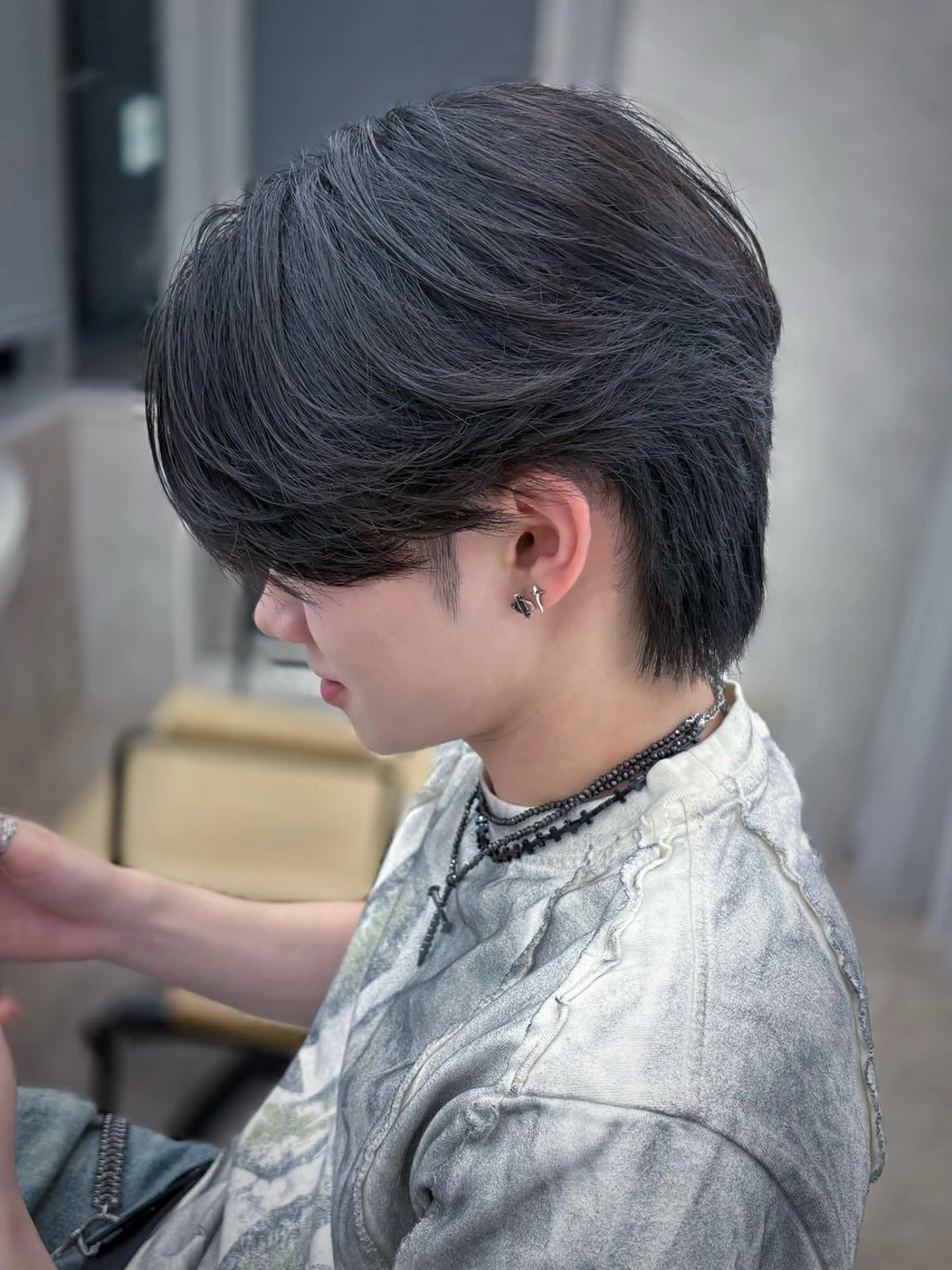 パーマ メンズ カット 縮毛矯正 安藤幹人 メンズパーマのヘアスタイル