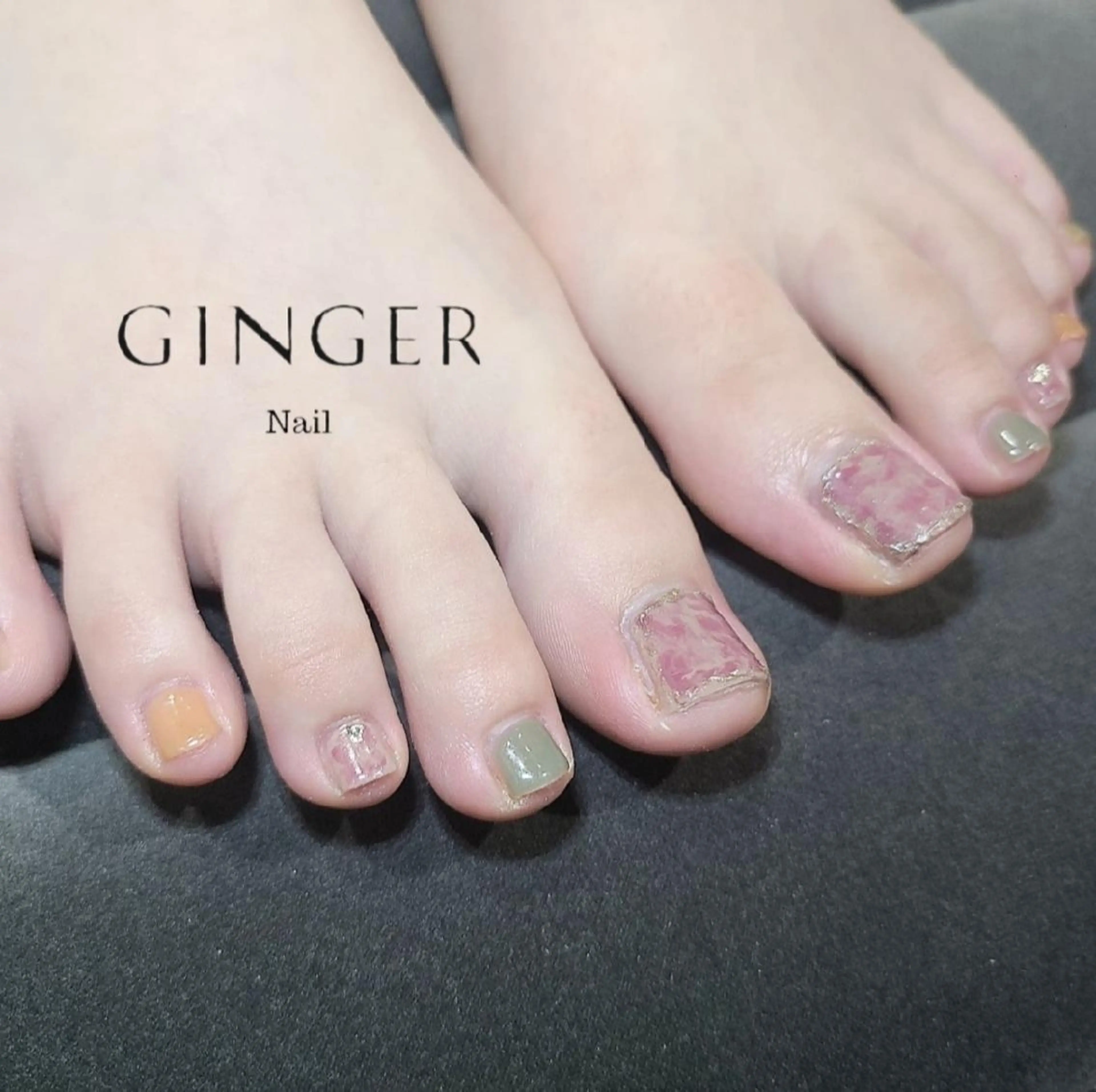 ネイル フットネイル GINGER所属・GINGER  斎藤舞のネイルデザイン