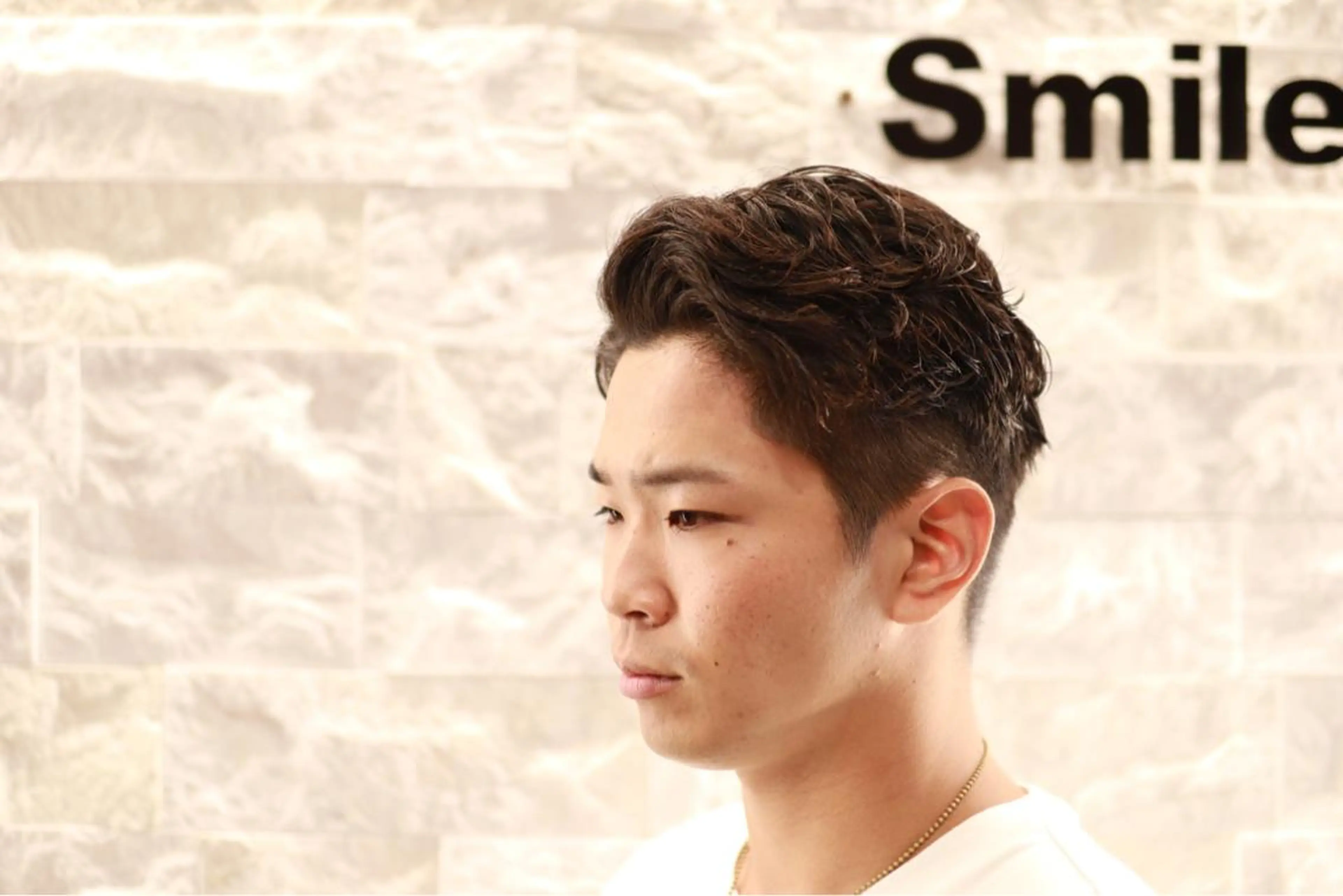 ショート パーマ メンズ 福留 叶太のヘアスタイル