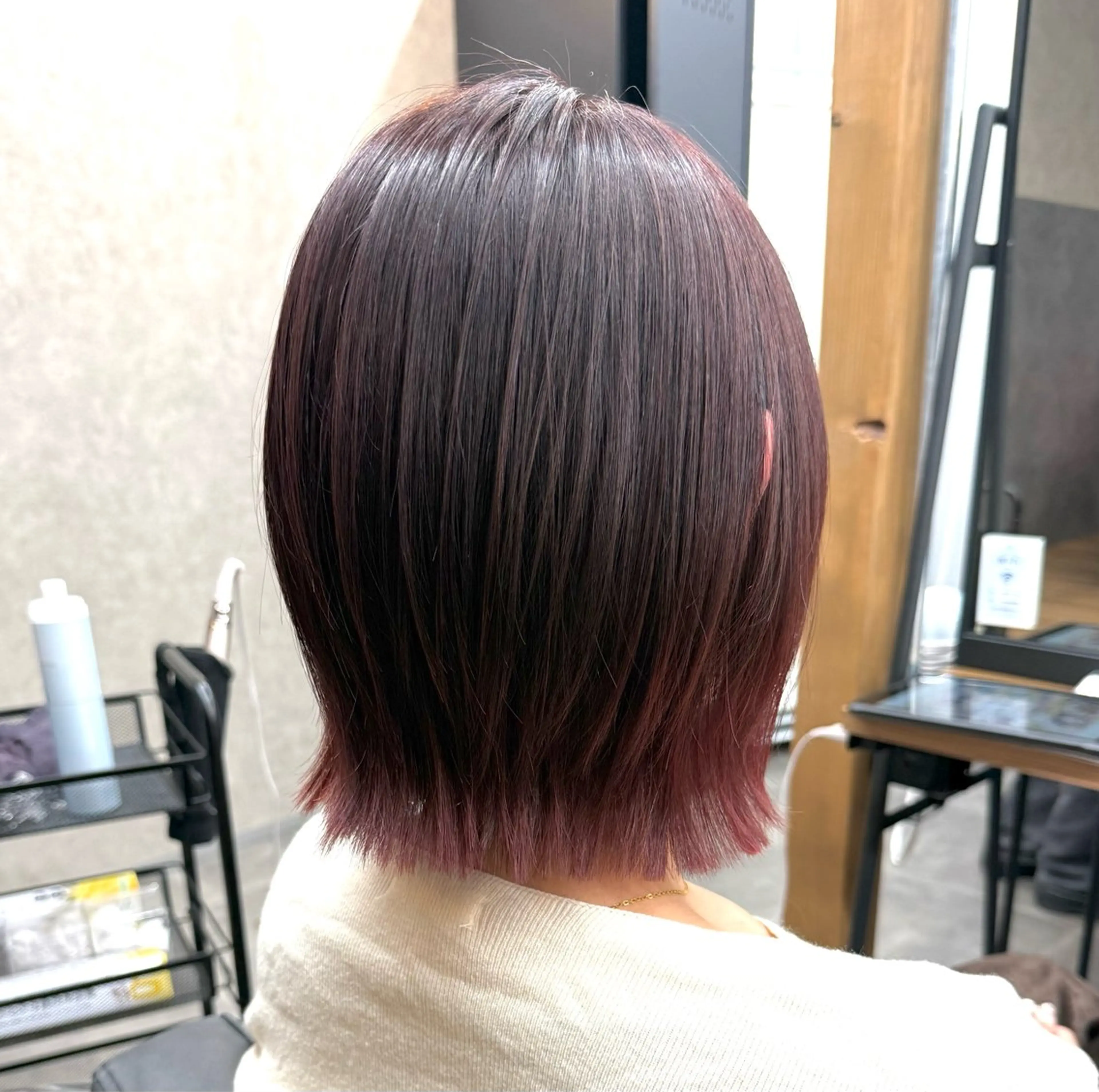 ミディアム カラー ボブレイヤー ボブ レイヤーカット 似合わせボブ🎀🫧 千葉 優希のヘアスタイル