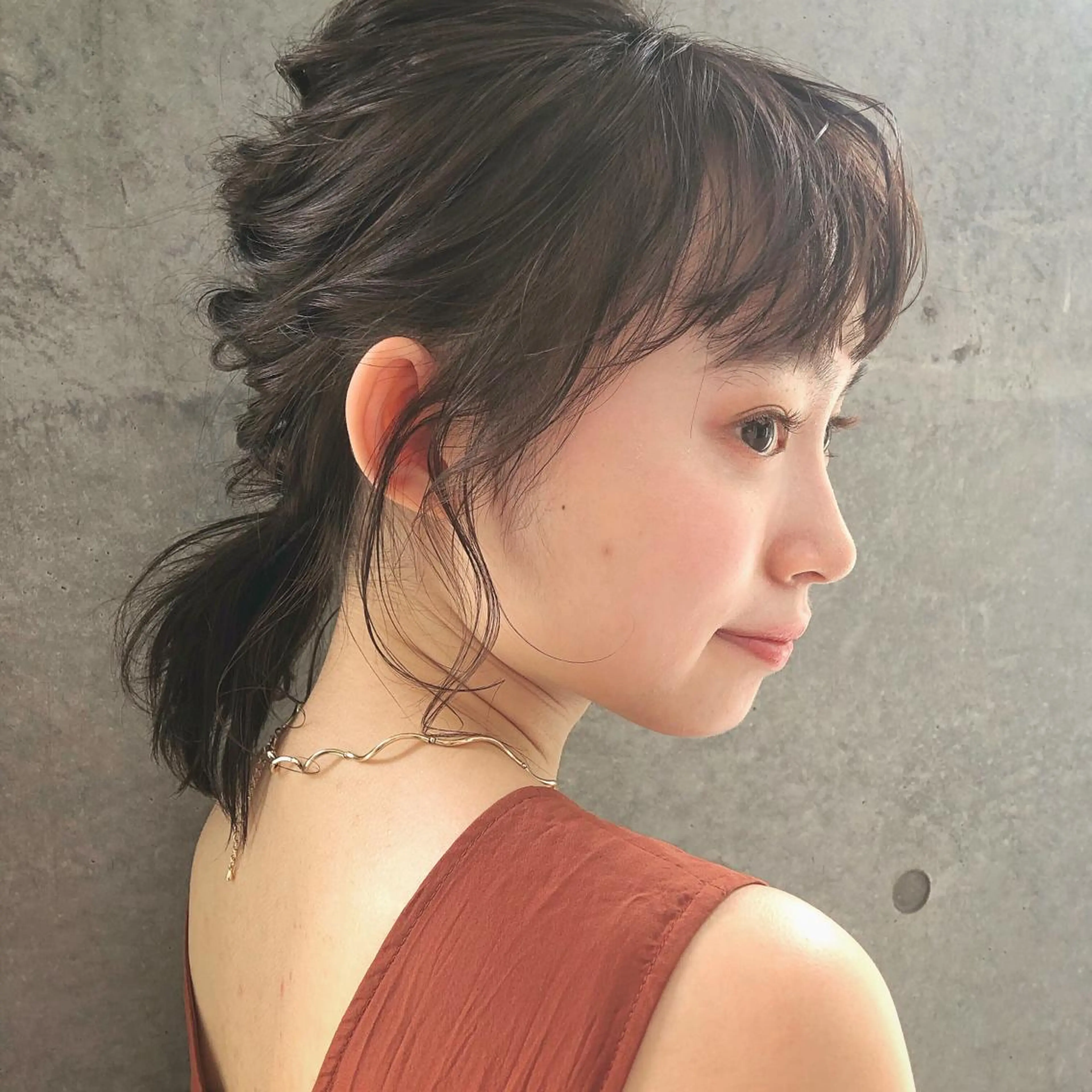 ヘアアレンジ レイヤーカット/ ハイライト　千咲季のヘアスタイル