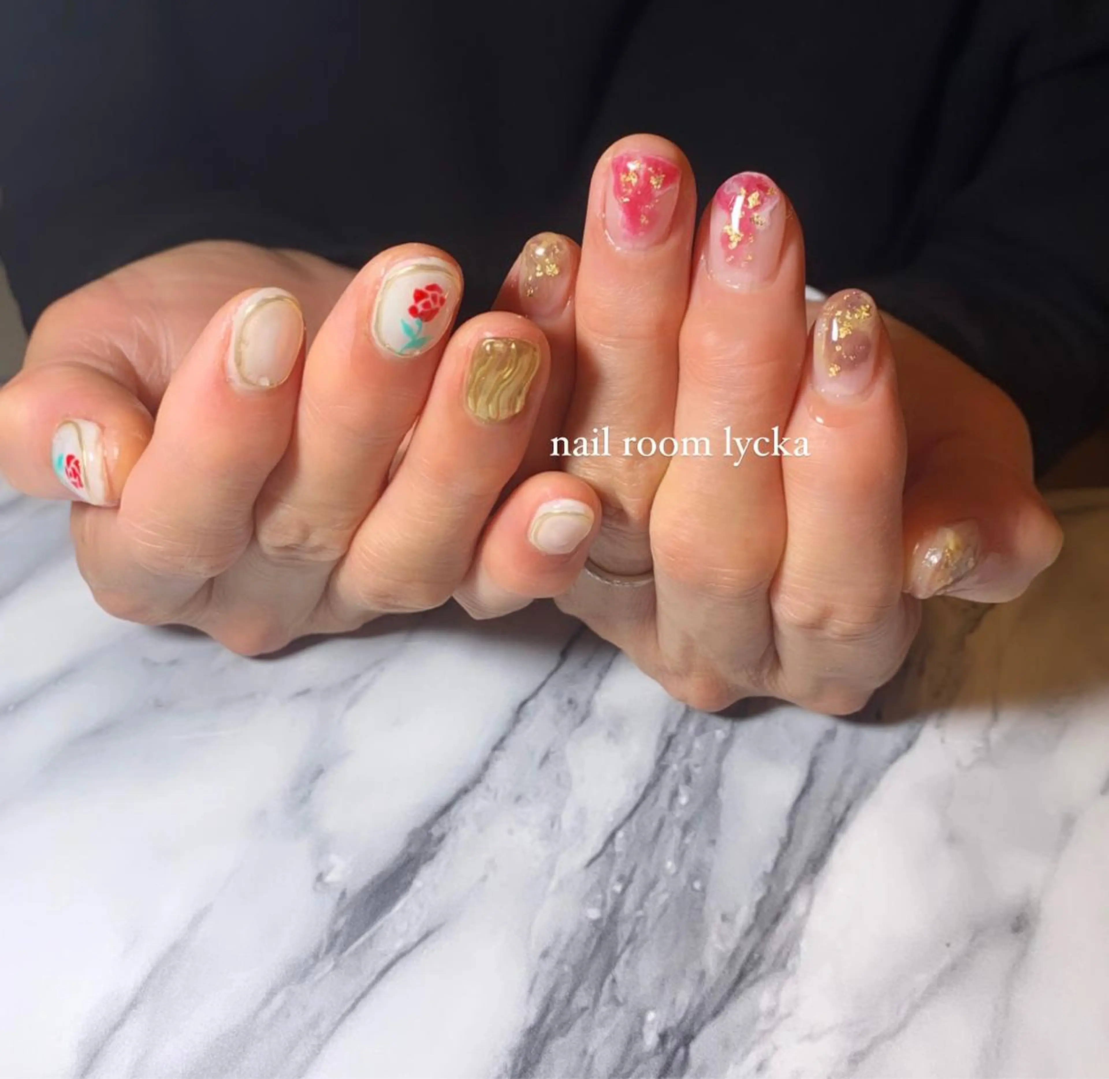 ネイル ﾈｲﾙﾙｰﾑﾘｯｶ 𝐦𝐚𝐲𝐮のネイルデザイン