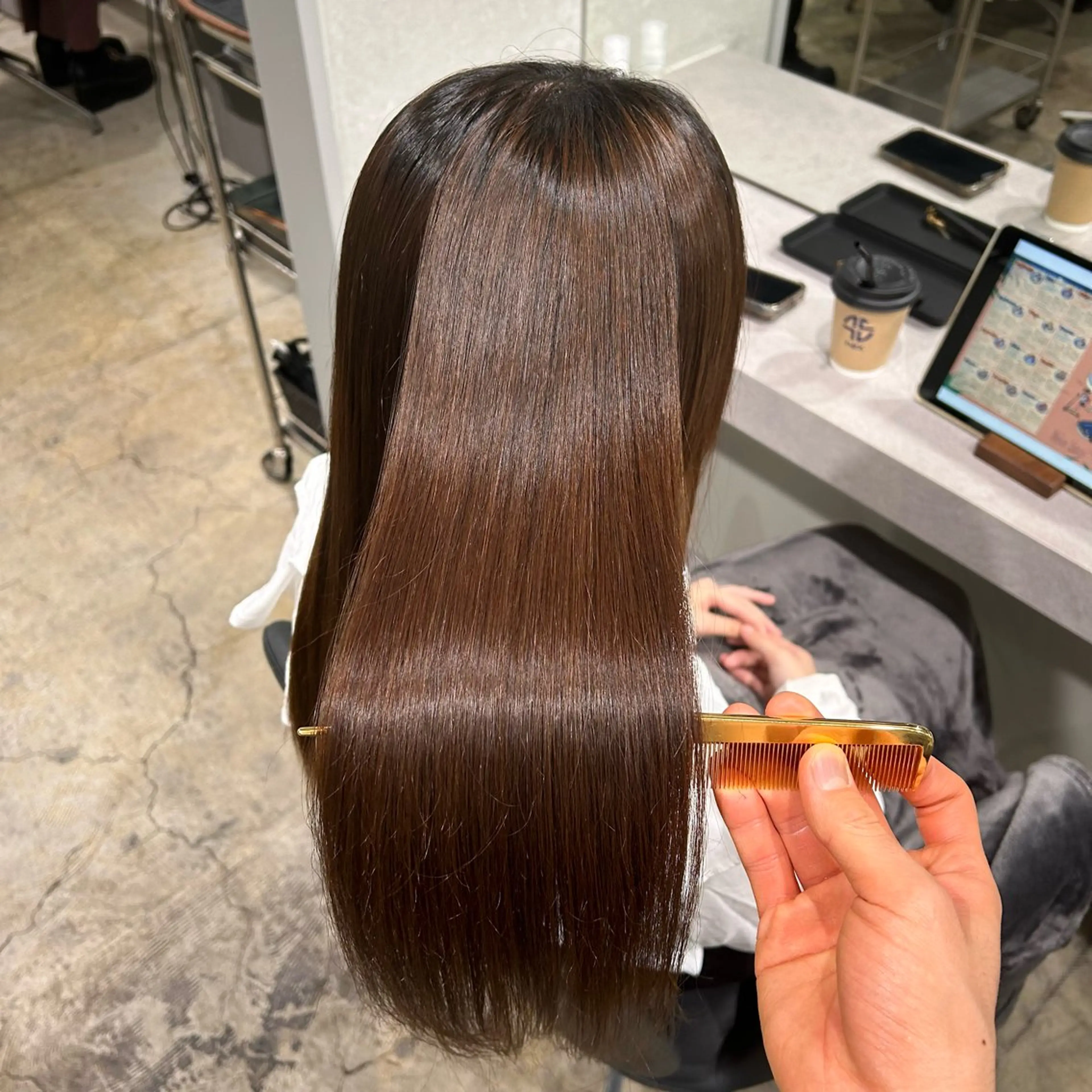 ミディアム 割れ癖も直す髪質改善 美容師✨みやたのヘアスタイル