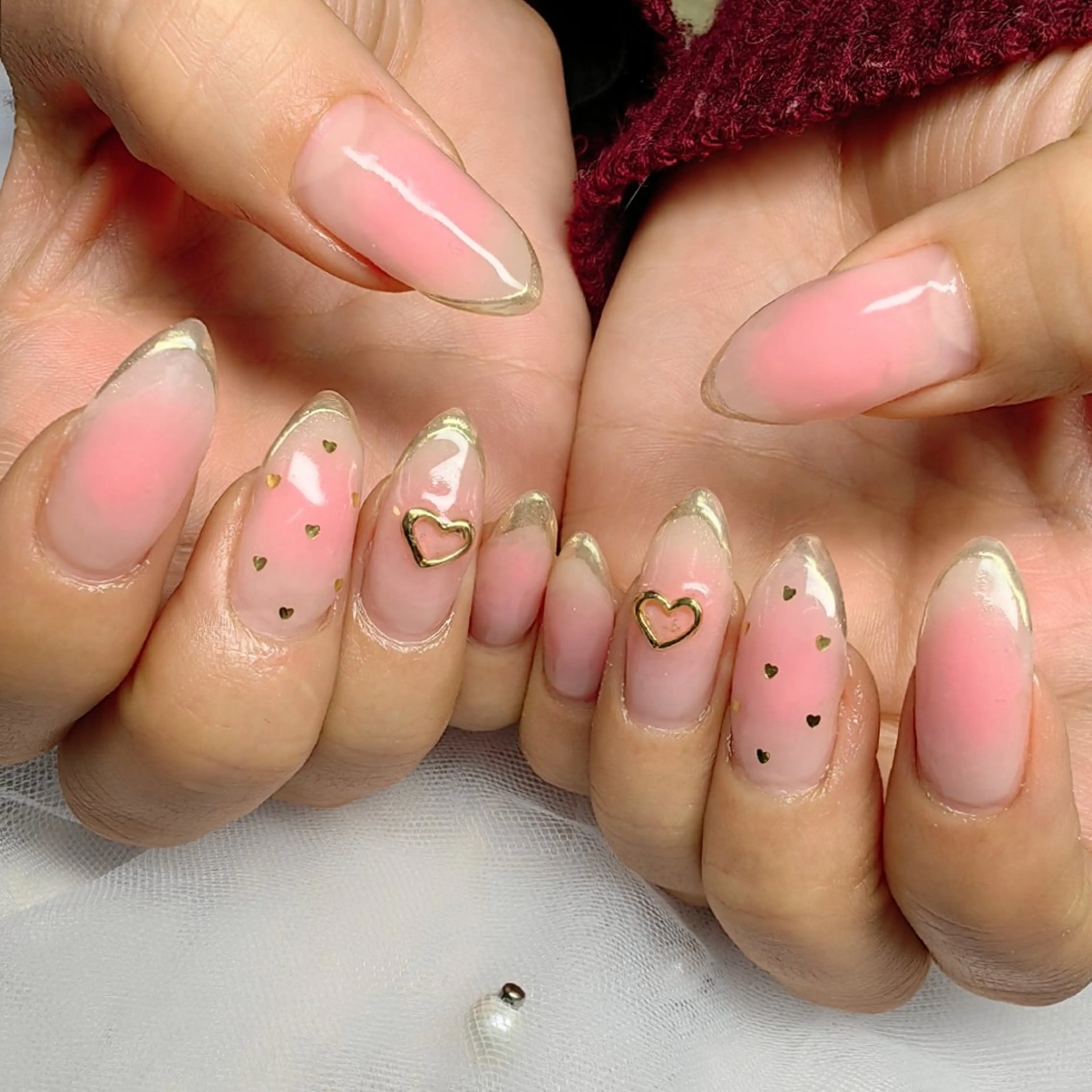 ネイル フレンチネイル ミラーネイル ハンドネイル reve あやののネイルデザイン