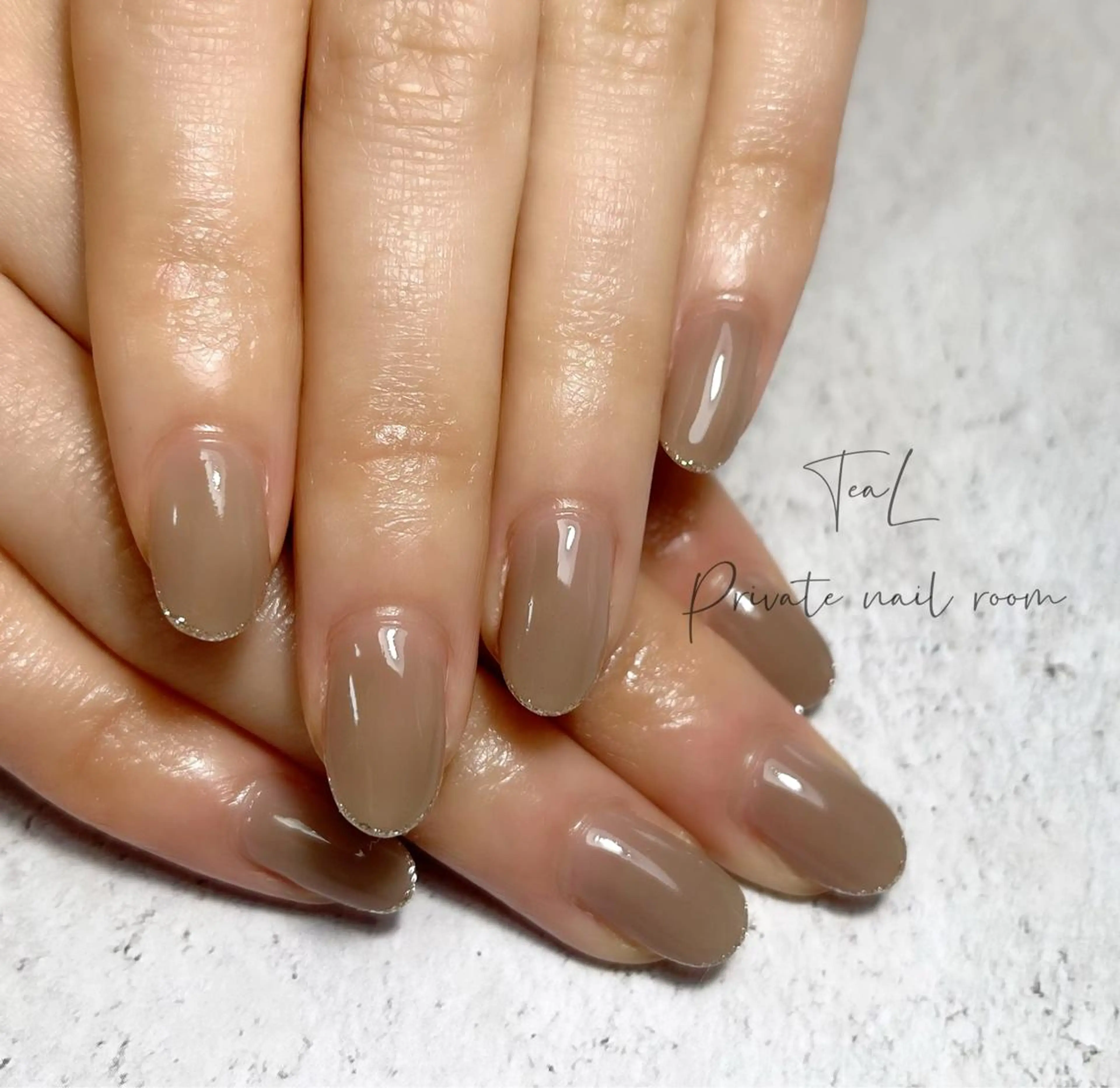 ネイル シンプルネイル TeaL nailのネイルデザイン