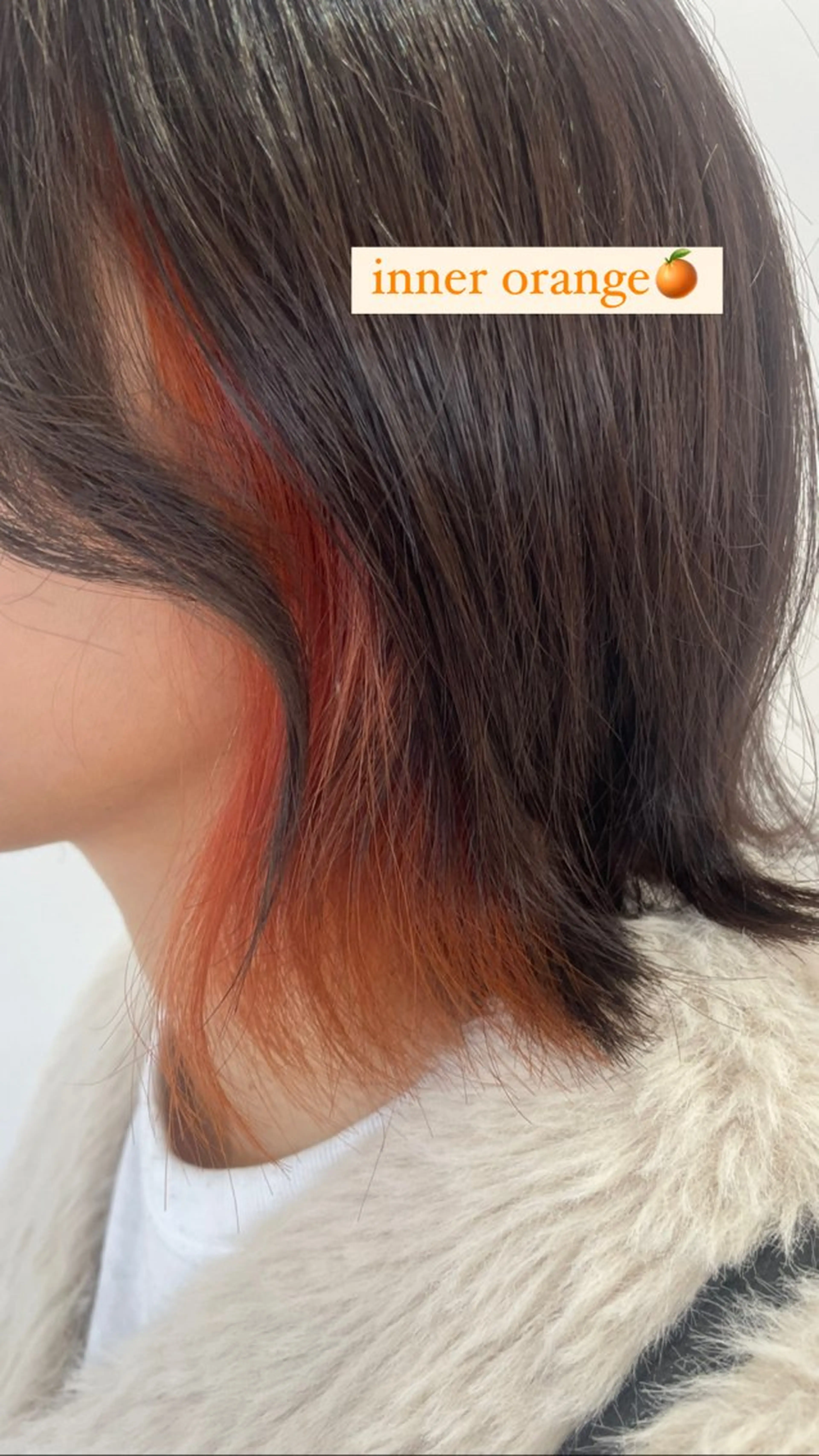 カラー インナーカラー オレンジ EARTH富山婦中店 2026新卒20万〜のヘアスタイル