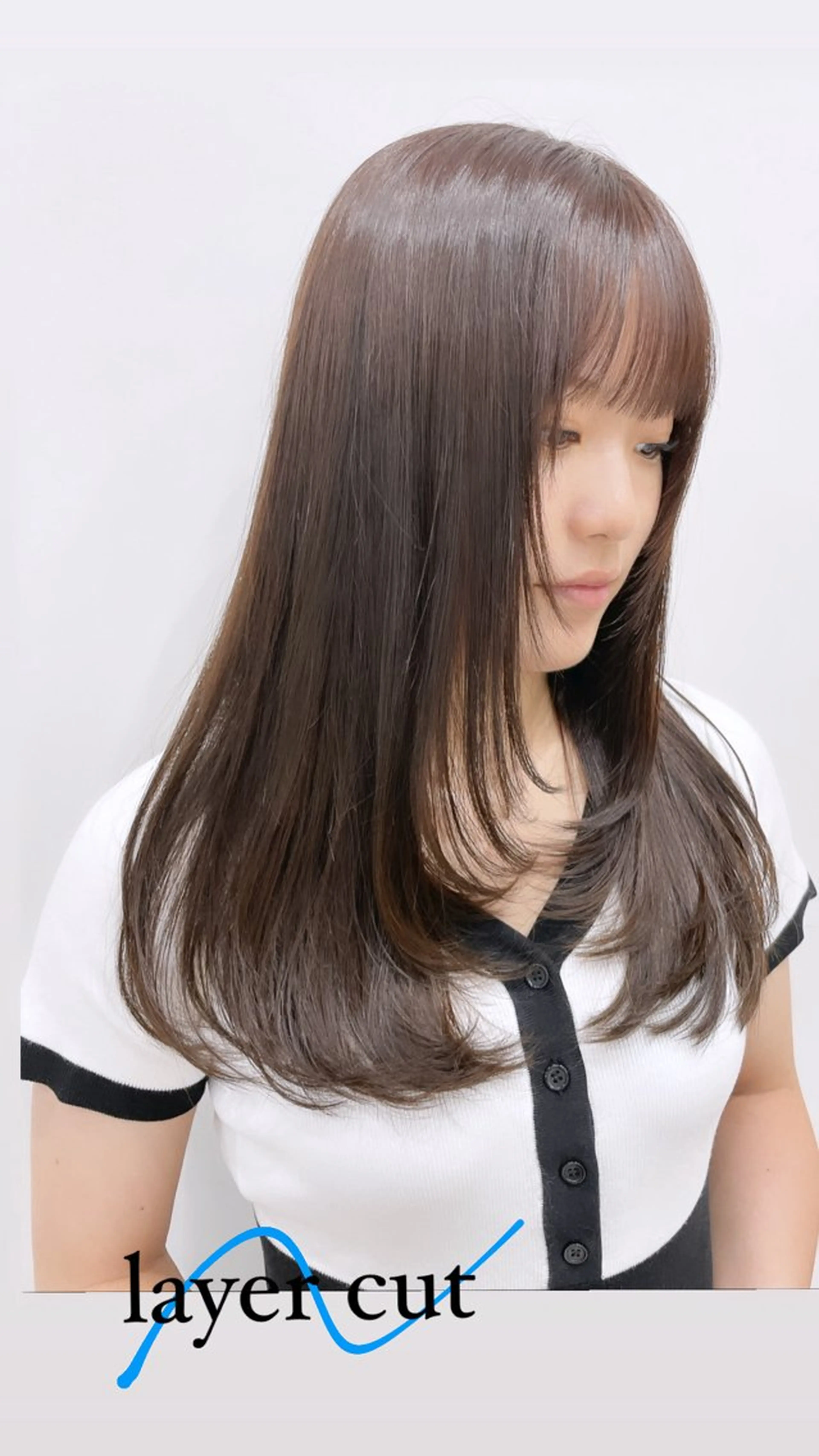 朝の時短に!【前髪ストレート💎メンテナンスカット+3ステップミルボントリートメント】の写真