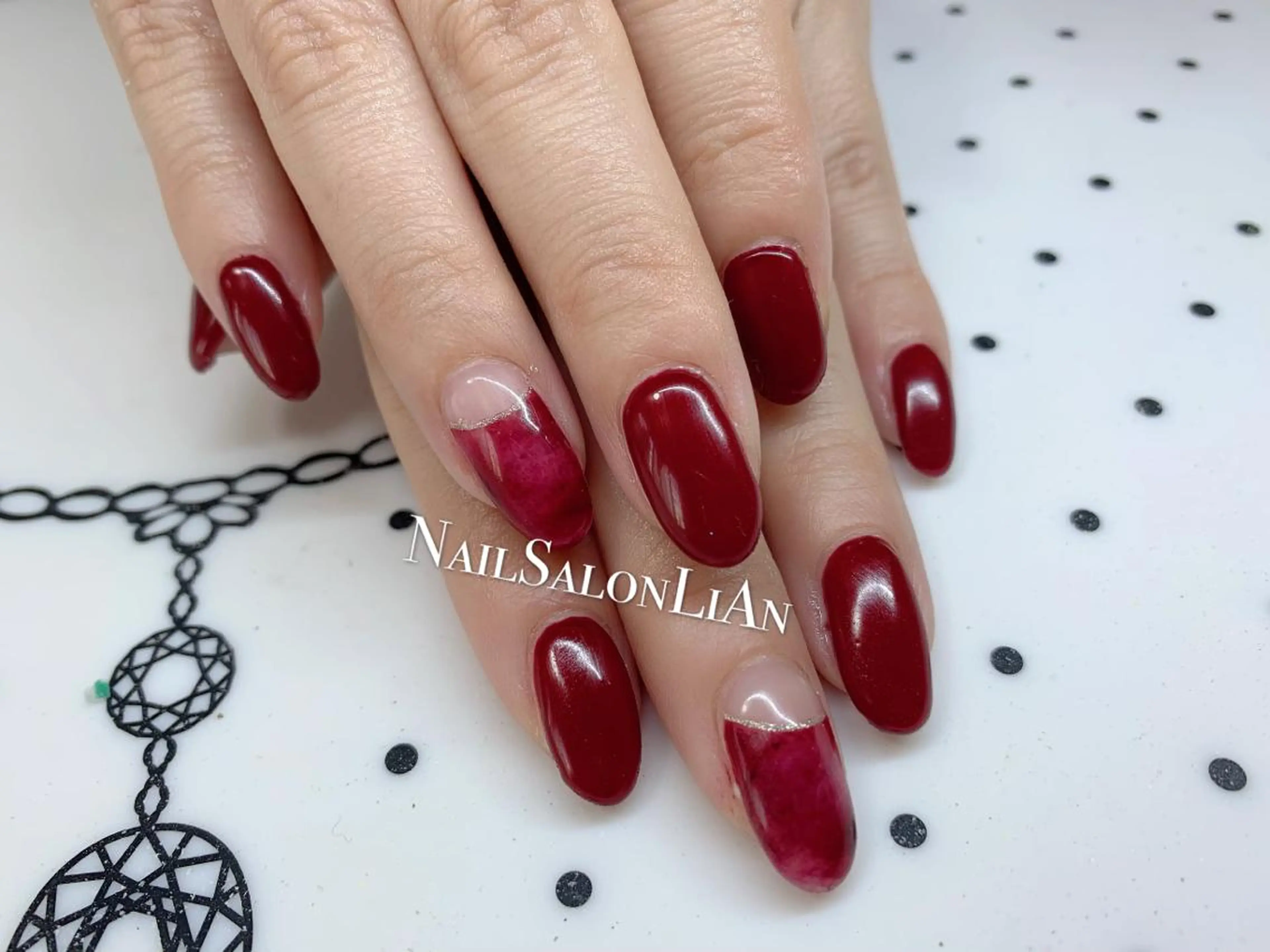 ネイル 持ち込み ハンドネイル NailSalon LiAnのネイルデザイン