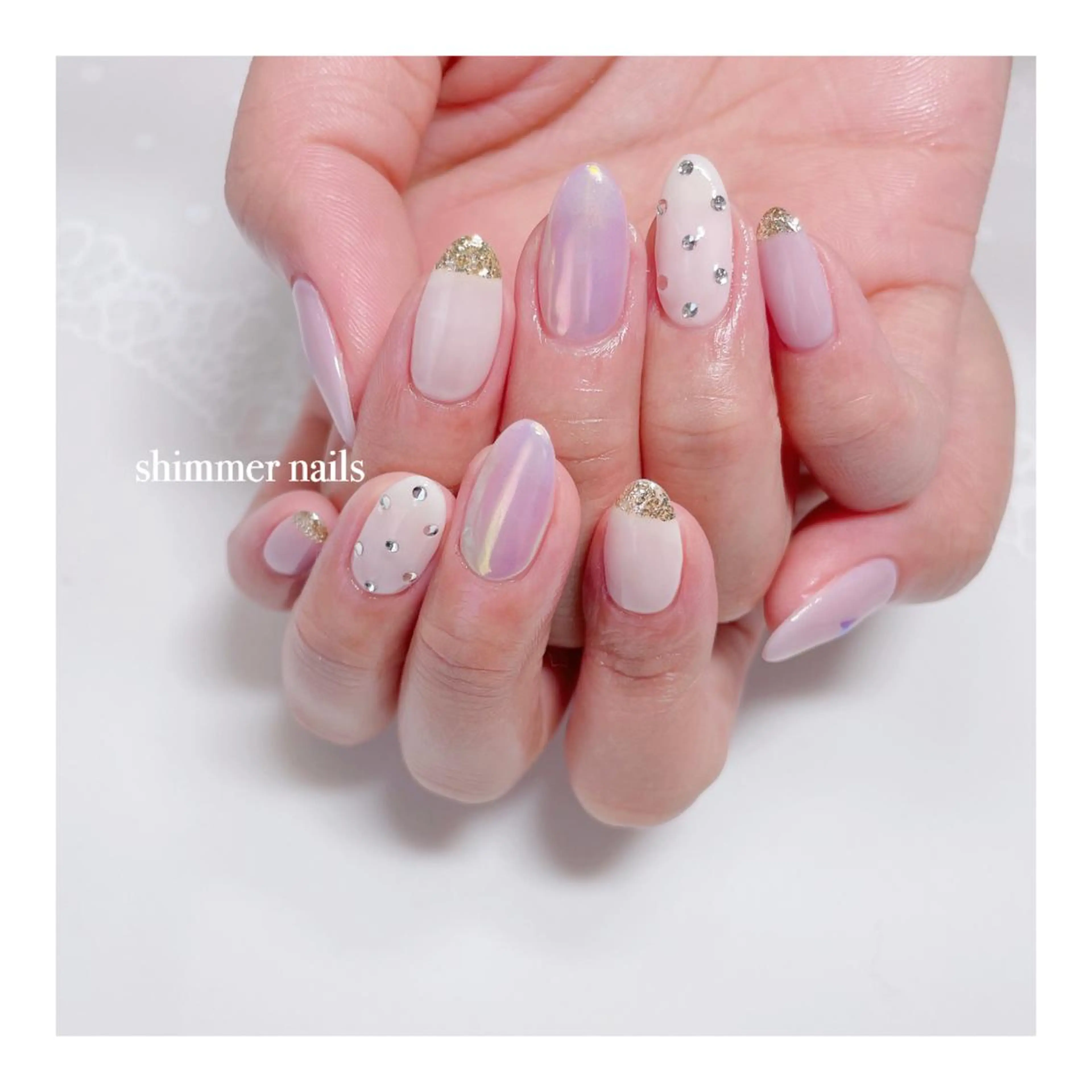 ネイル キラキラネイル shimmer nailsのネイルデザイン