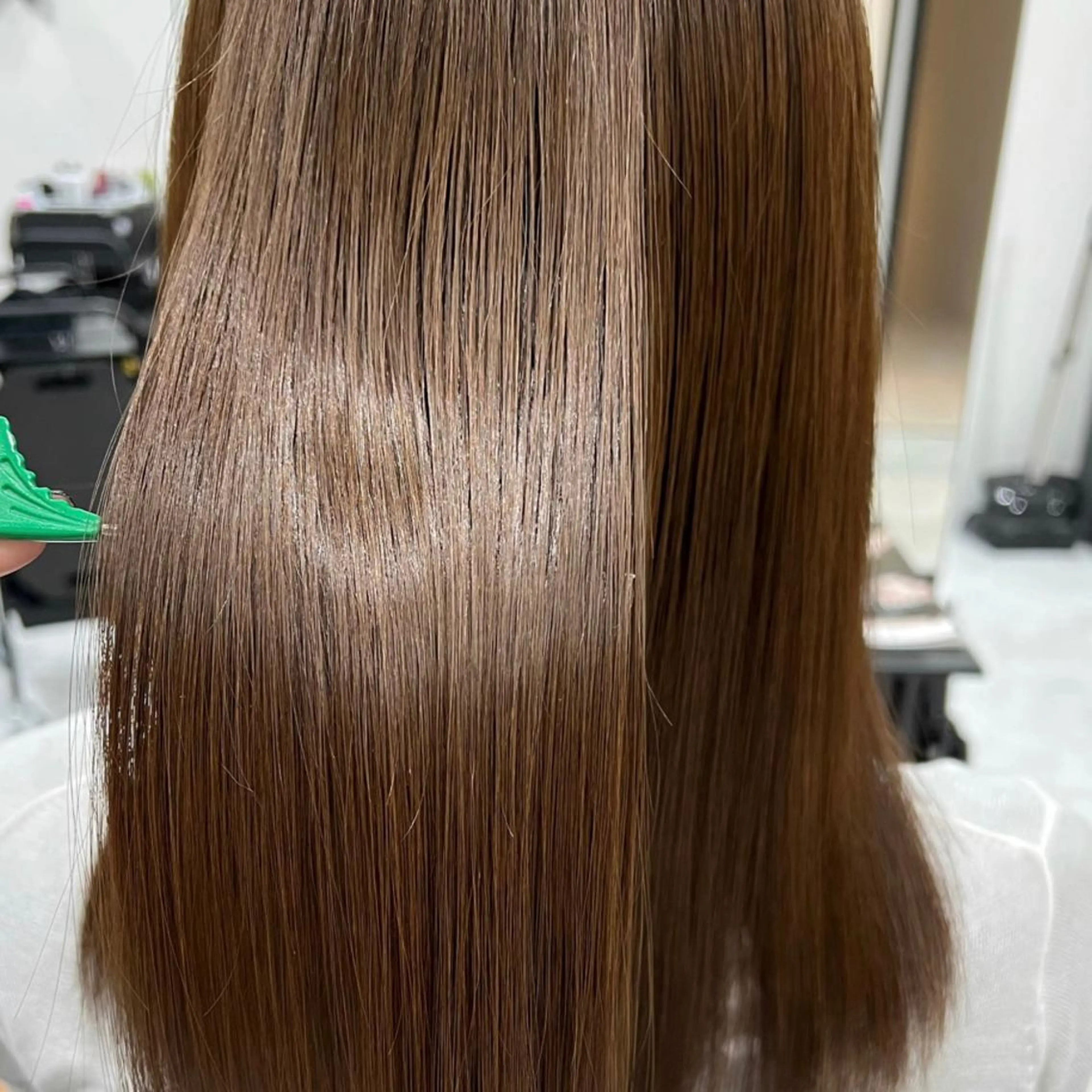 セミロング 髪質改善 トリートメント 透明感カラー🕊️✨ Mayu🦮🩶のヘアスタイル