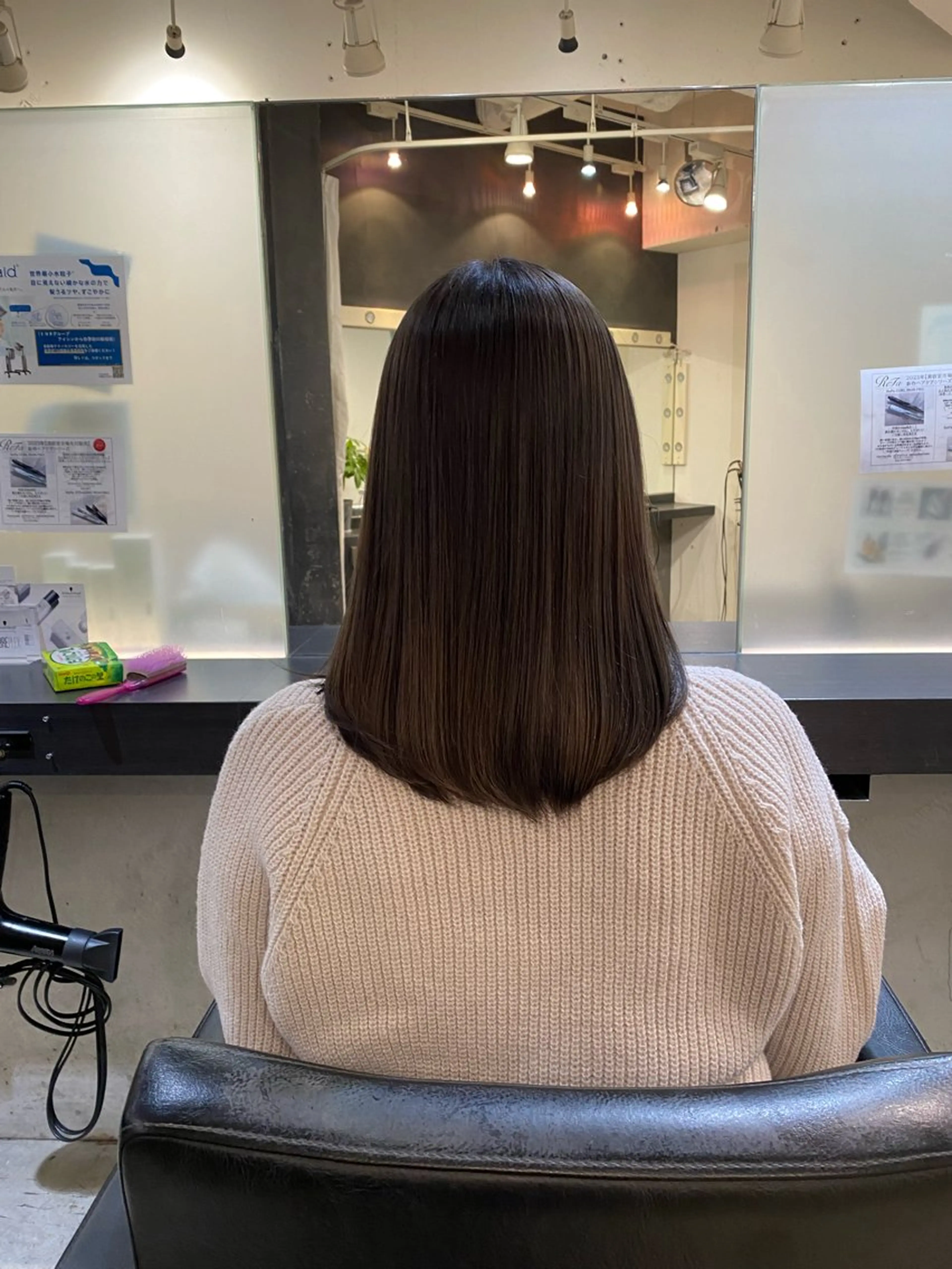 カラー ブリーチ 透明感カラー グレージュ 本多將人 カットモデル大募集のヘアスタイル