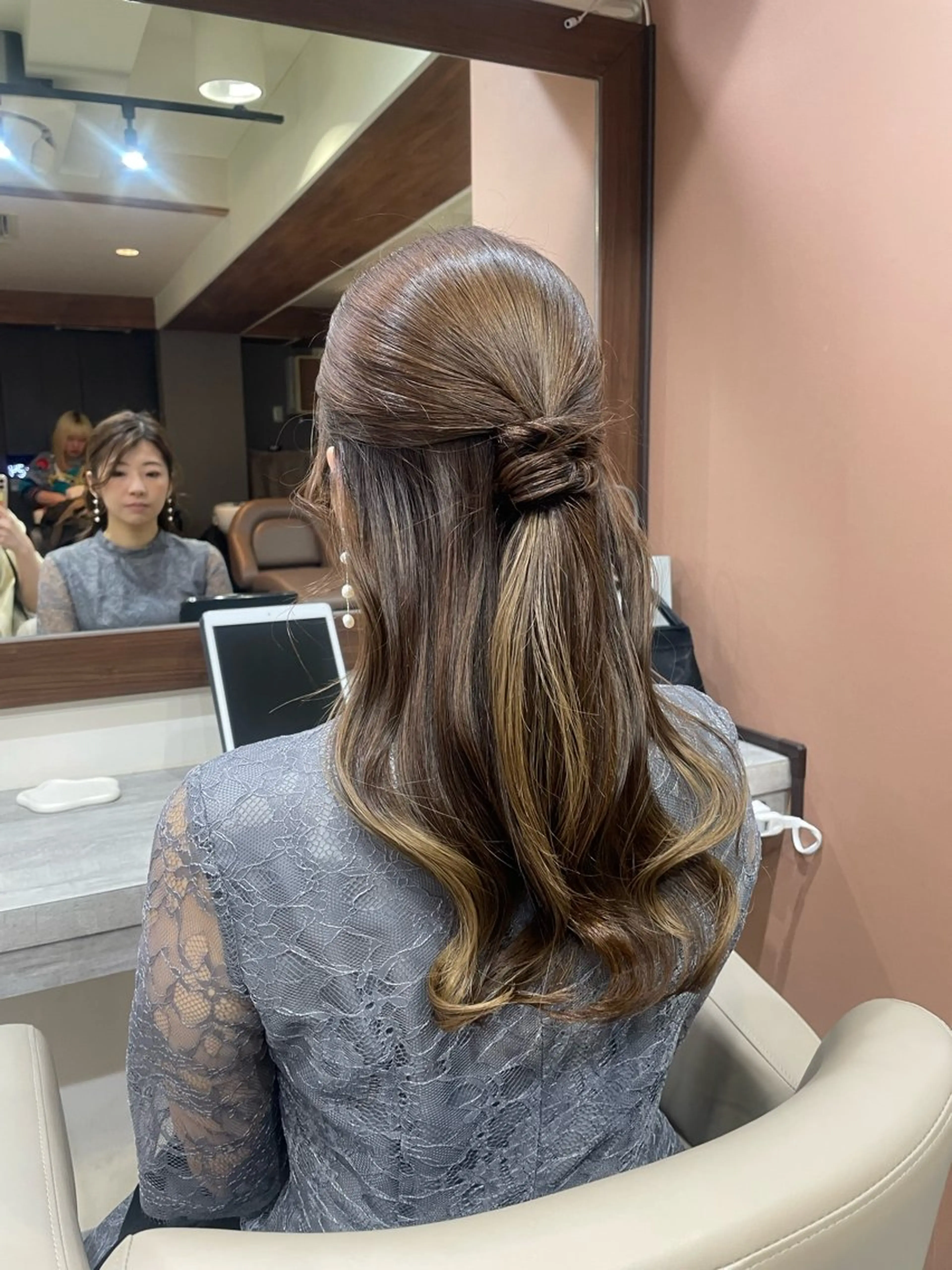 ロング ヘアセット 韓国風パーマ/ヘア セット/店長みづきのヘアスタイル