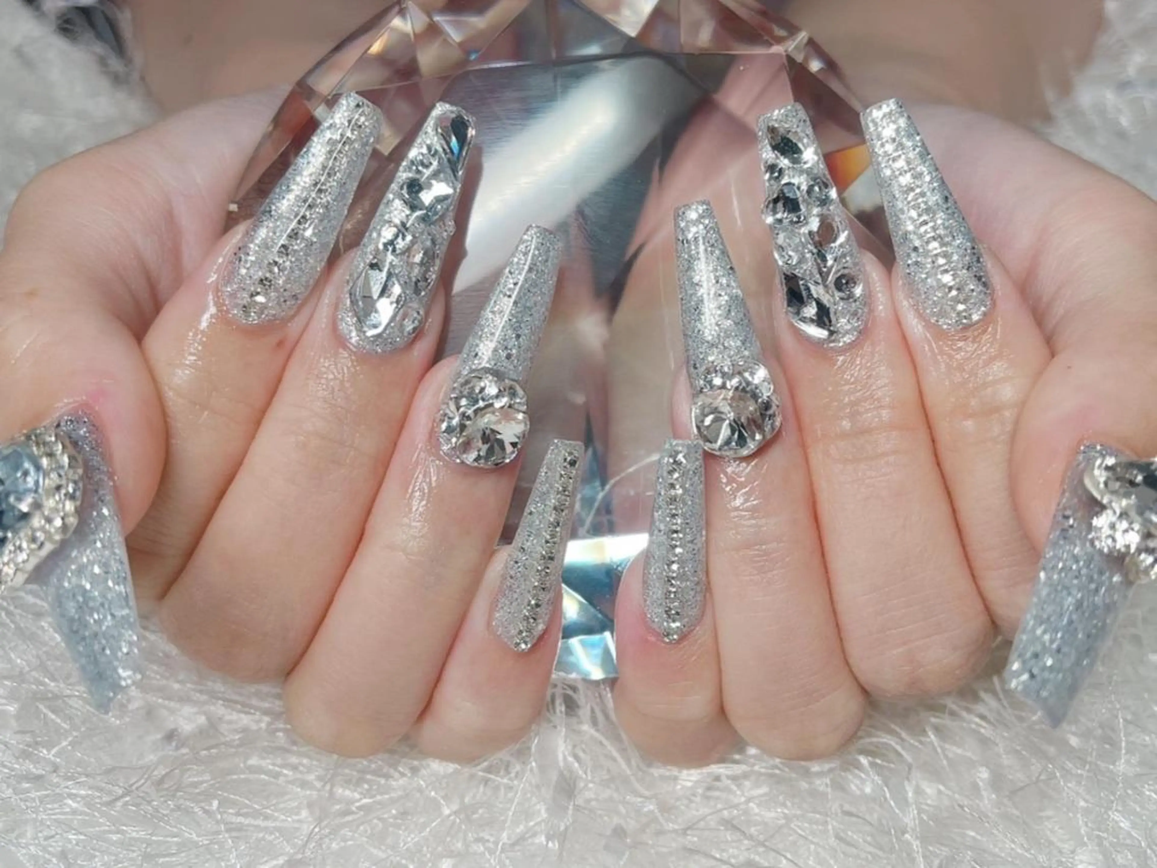 ネイル 長さ出し ジェルネイル グラデーション 韓国ネイル マグネットネイル ハンドネイル Nail&eye Belire 新宿のネイルデザイン