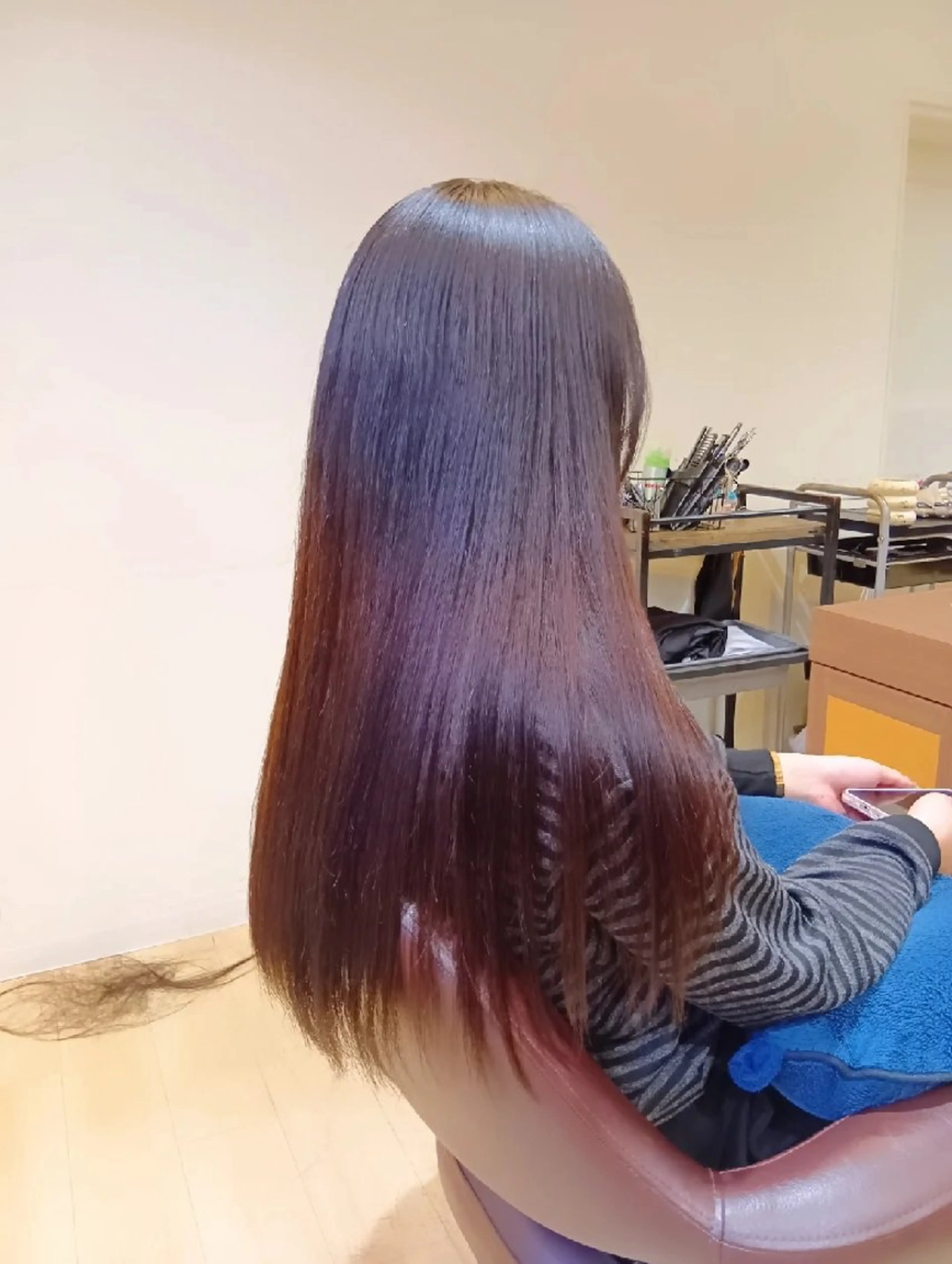 ロング デザインカット 縮毛矯正 トリートメント カット トリートメント 小林暢🌟Orque 髪質改善サロン🌙のヘアスタイル