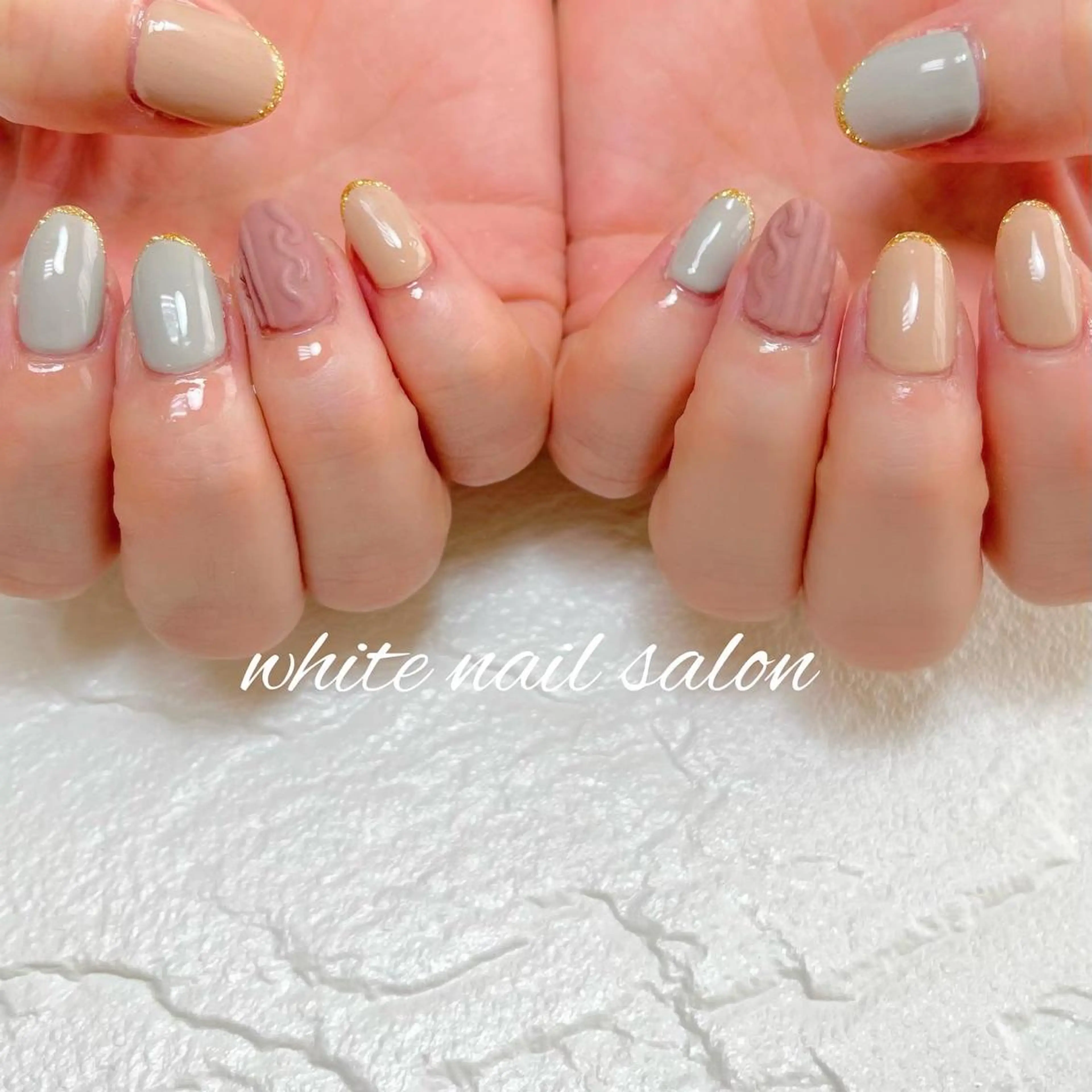ネイル フットネイル ジェルネイル ハードジェル ラメ(グリッター) 持ち込み ハンドネイル white nail salonのネイルデザイン