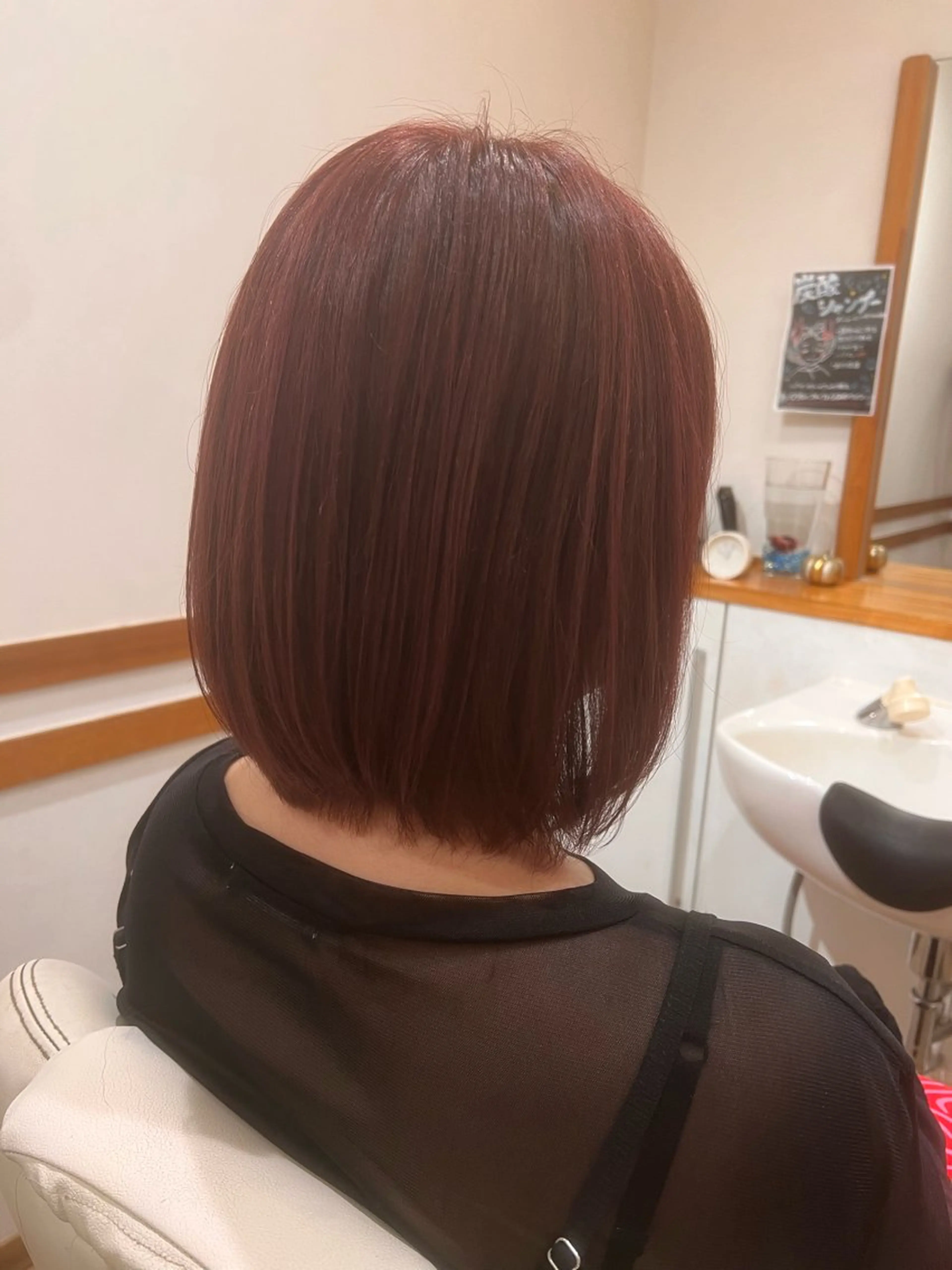 ミディアム カラー ヘアカラー トリートメント アザマ　ヤスカツ _rosso 川口のヘアスタイル