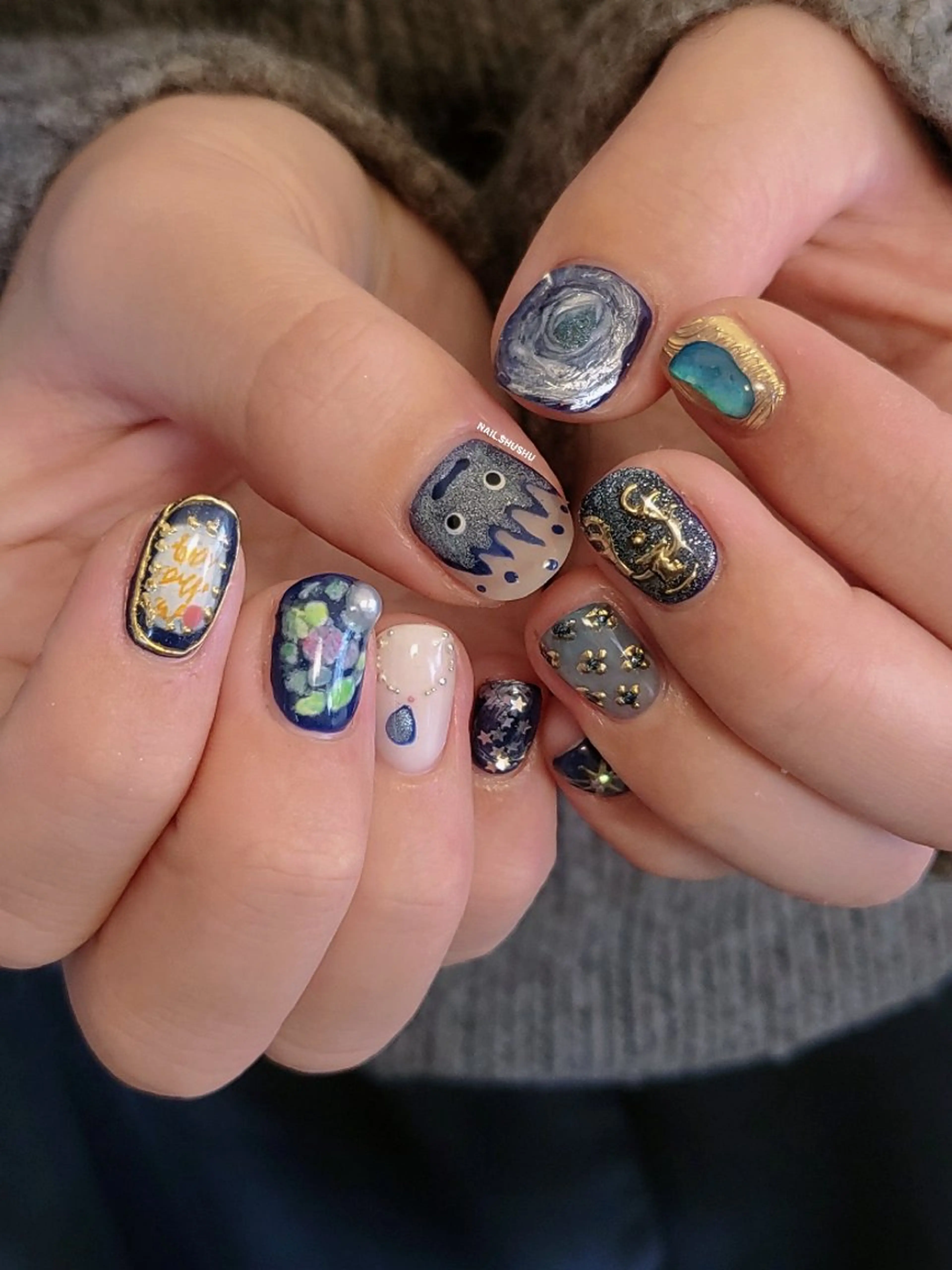 ネイル 3dパーツ/流行り 👧shushu❤️のネイルデザイン