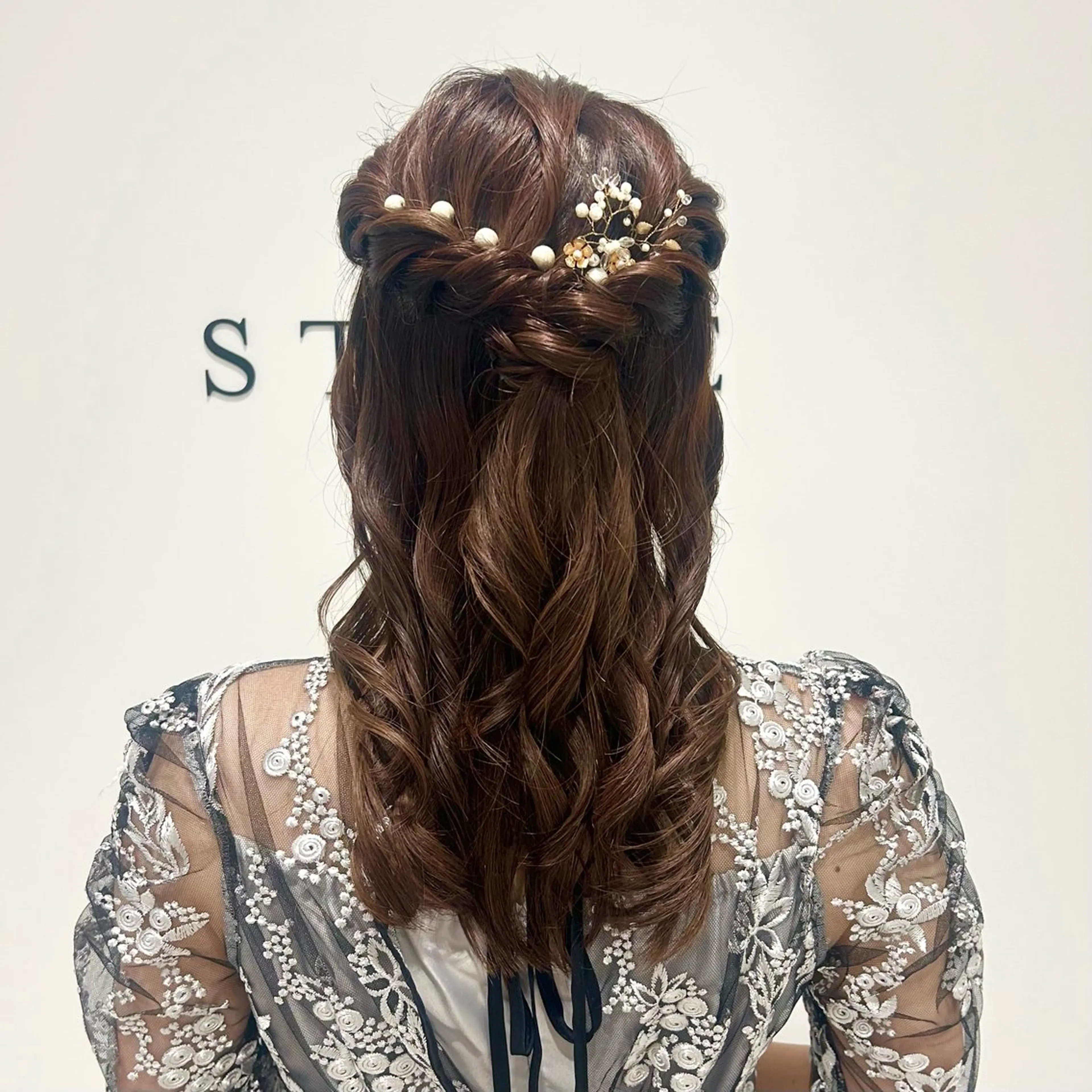 ヘアアレンジ ハーフアップ ヘアセット ヘアセット/ミニボブ /レイヤー 山田寛菜のヘアスタイル