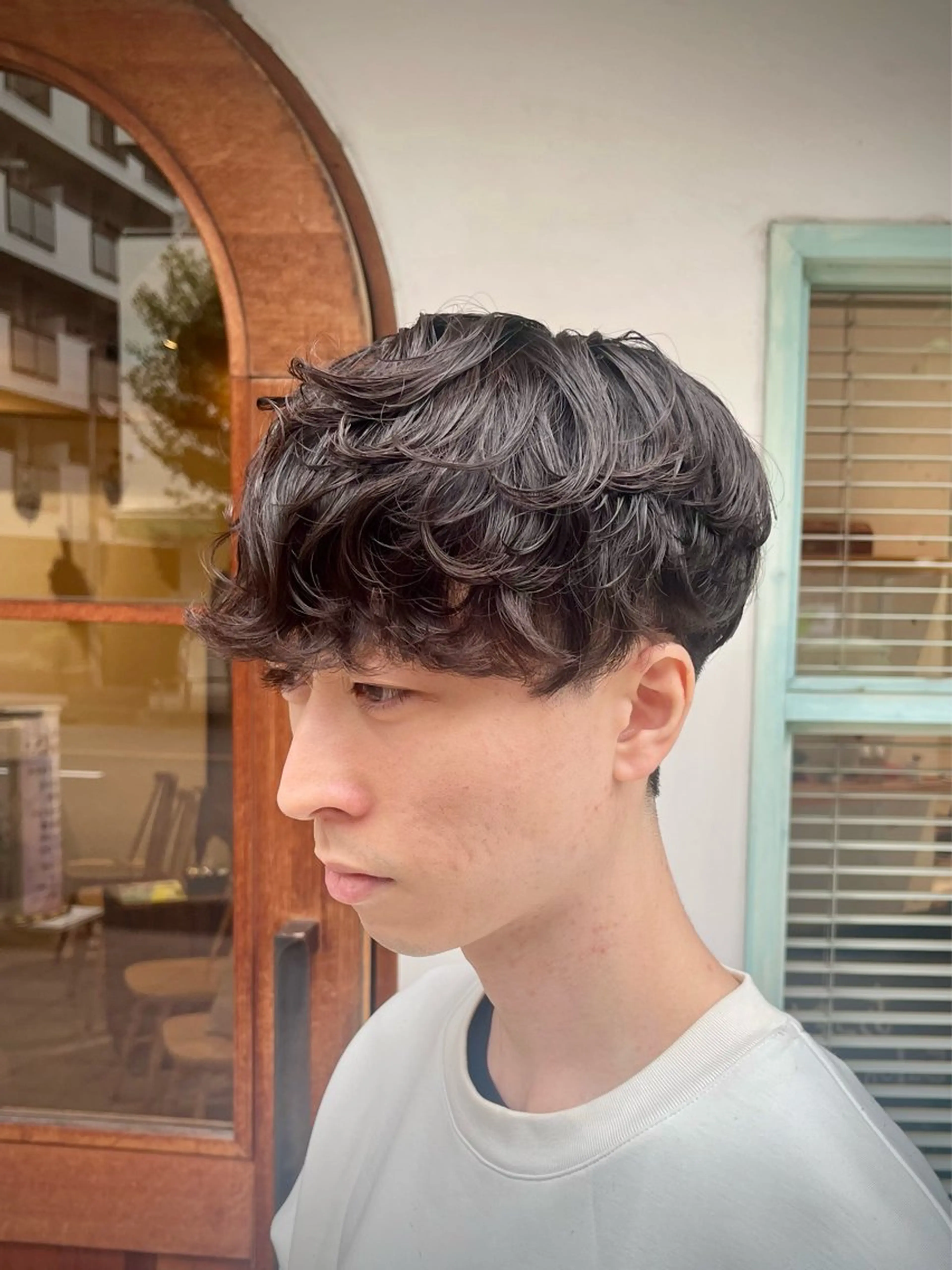 パーマ メンズ メンズパーマ 🟦メンズ特化🟦 たかしま　あさひのヘアスタイル