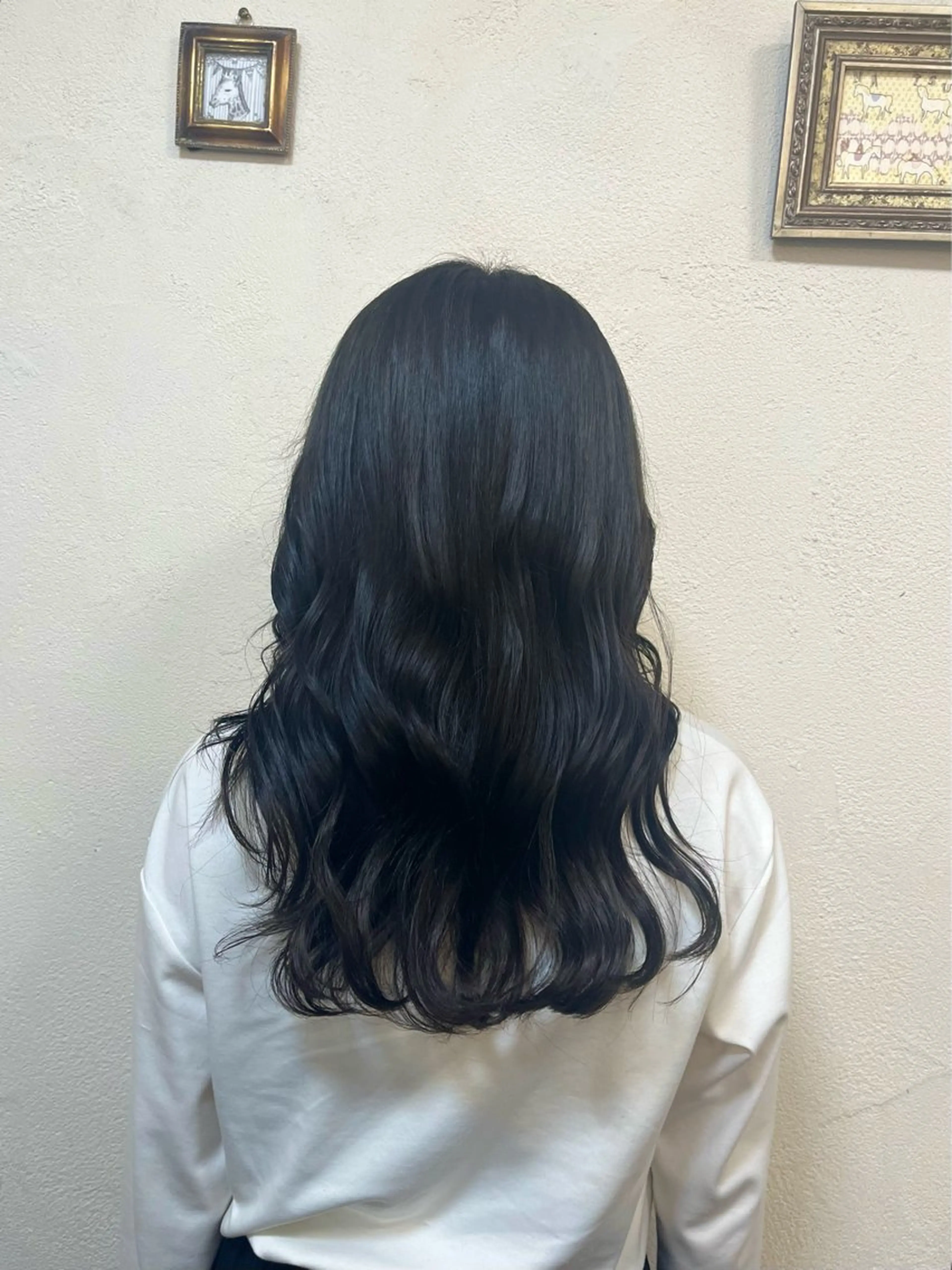 ロング カラー うる艶カラー× ハイトーン/miuのヘアスタイル