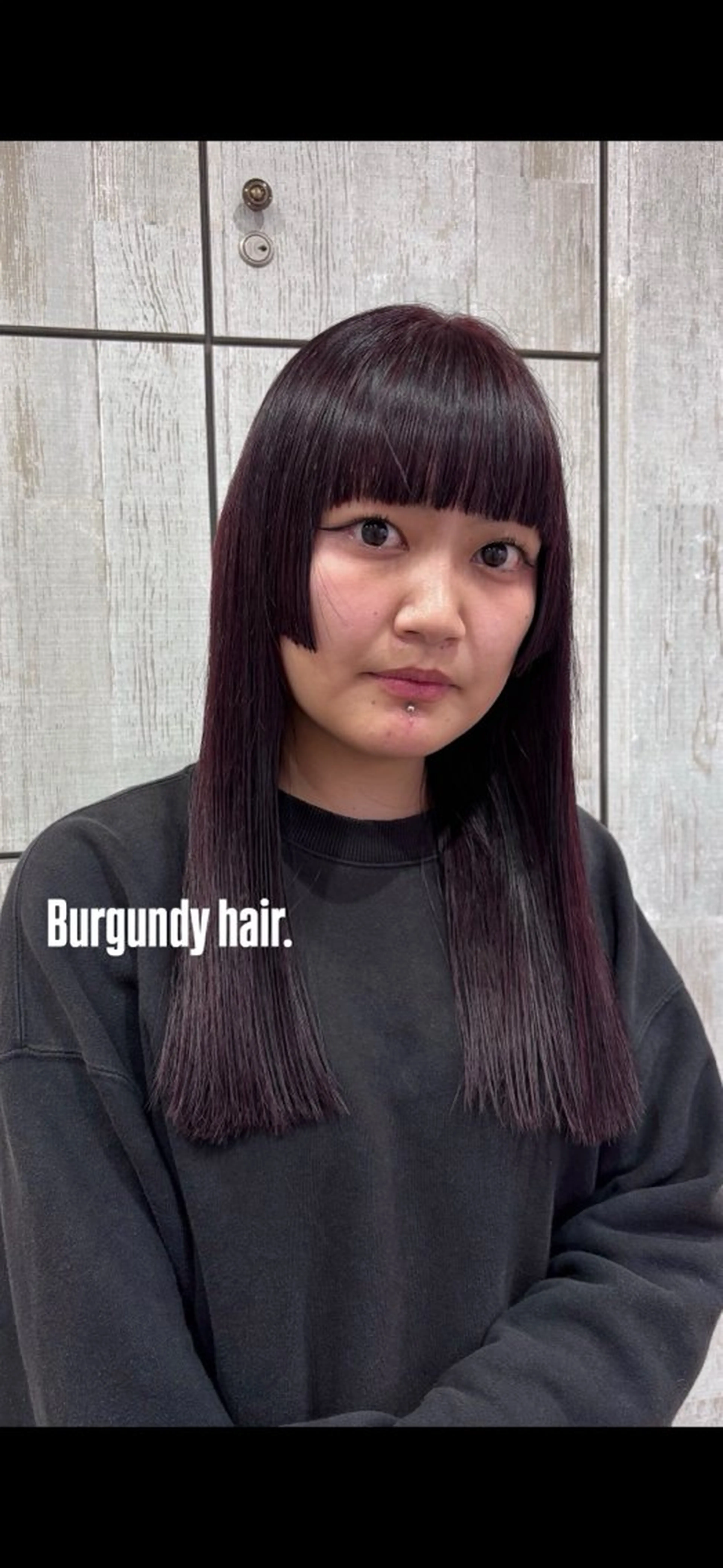 セミロング カラー 髙杉 舞羽のヘアスタイル