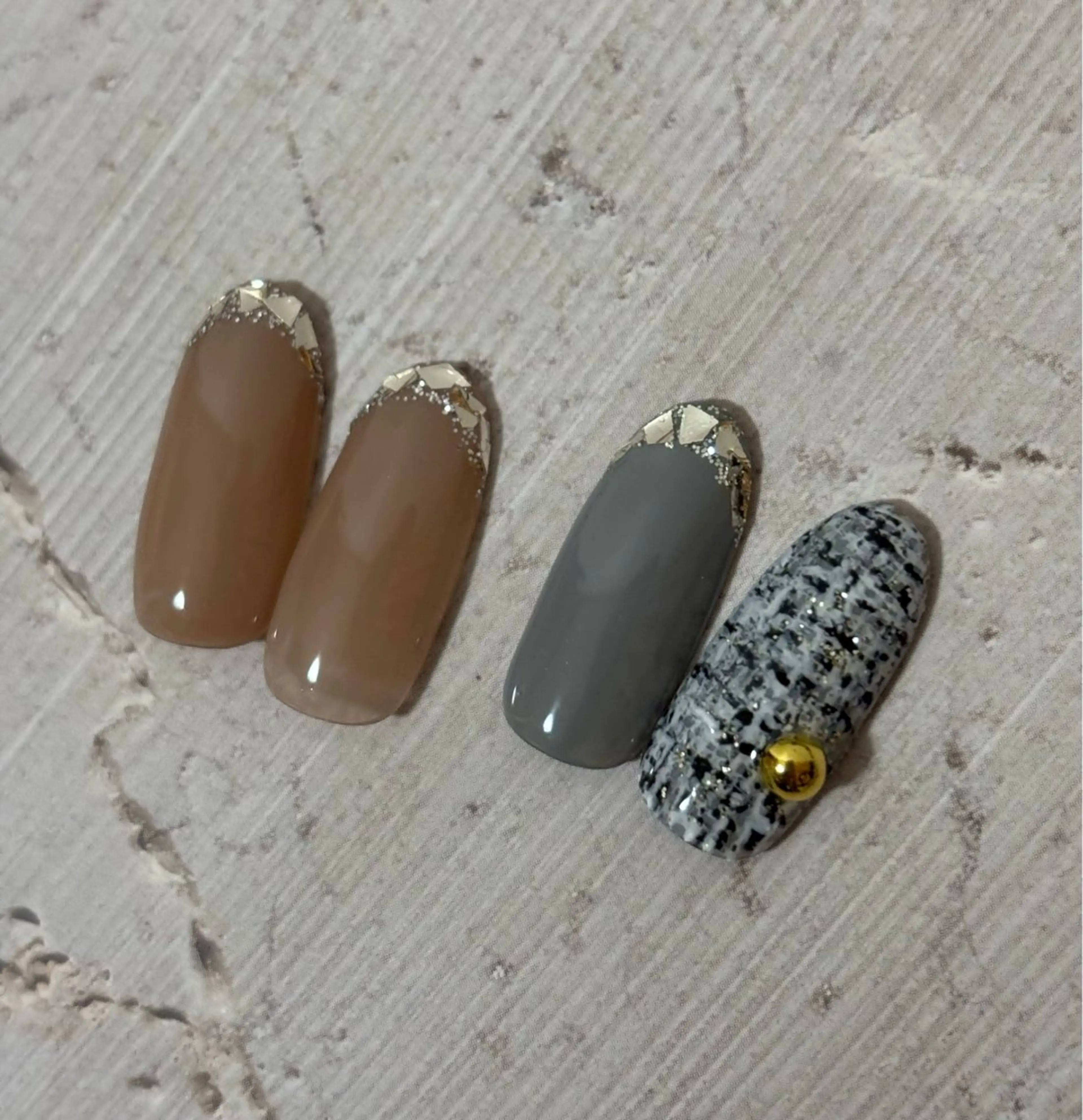 ネイル フレンチネイル ガラスフレンチ マットネイル ハンドネイル ネイルスクールW京橋 ✴︎ひのうえのネイルデザイン