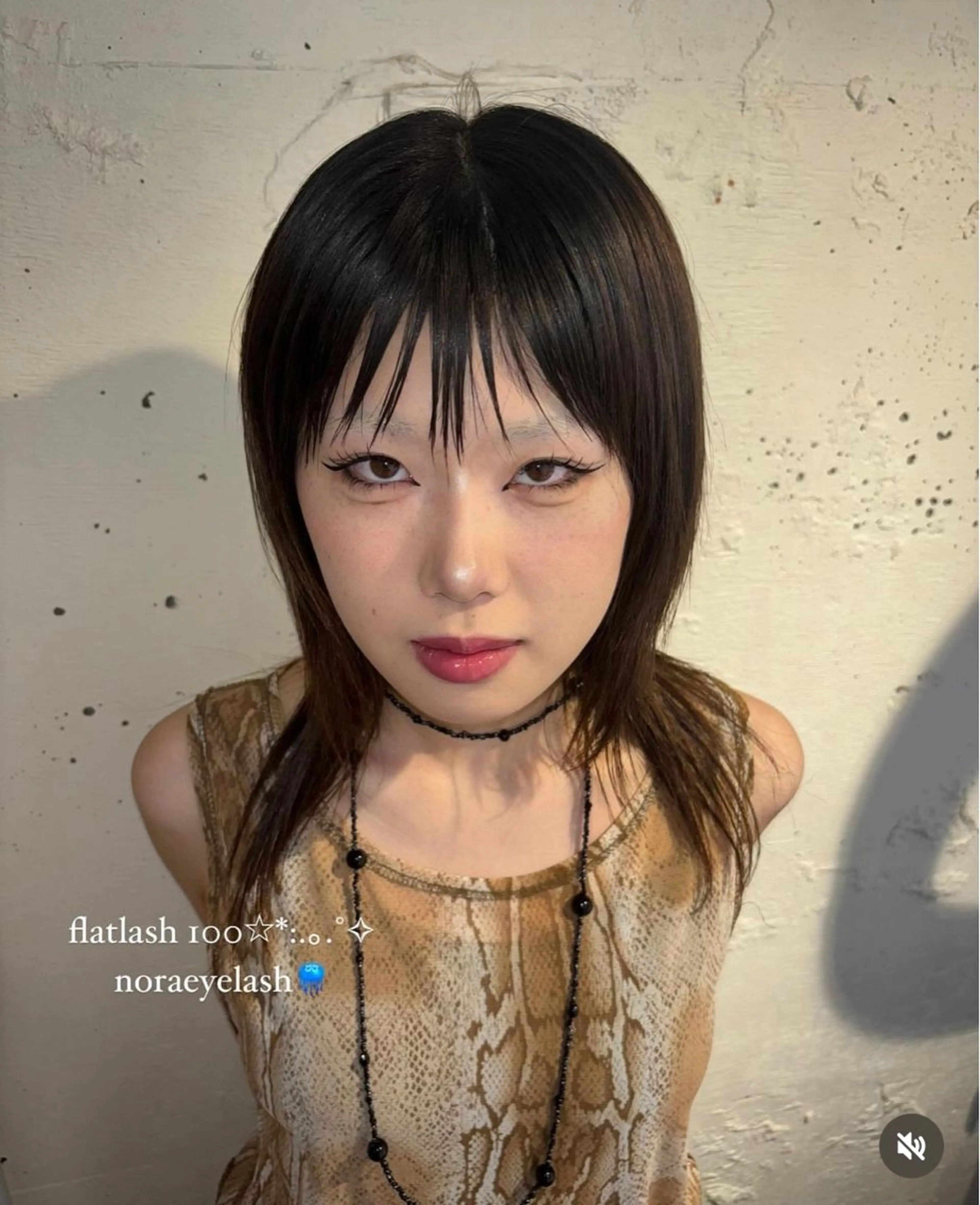 マツエク・マツパ フラットラッシュ まつげパーマ 下まつげエクステ 一重×まつ毛パーマ NORA senaのマツエク・マツパデザイン