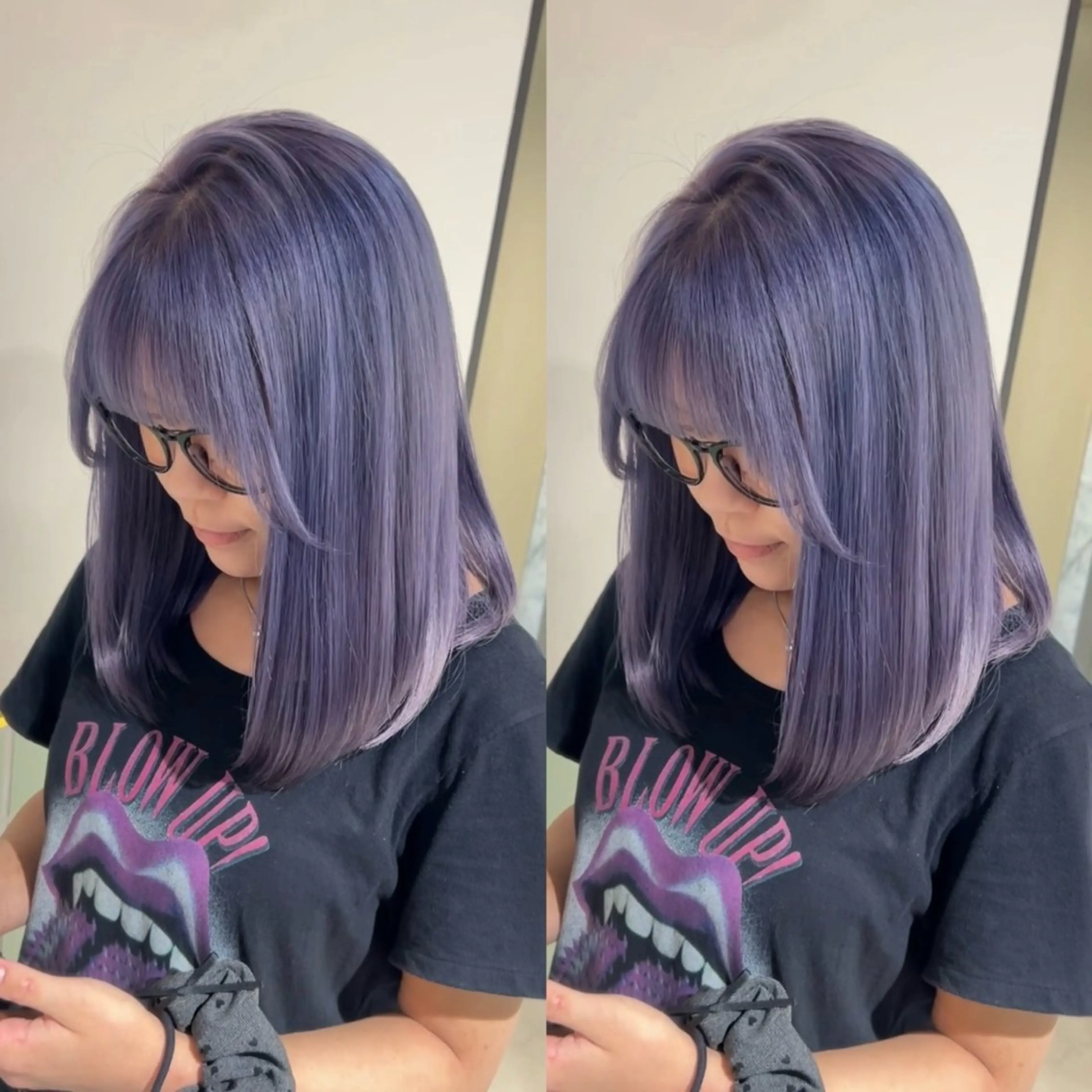 ショート カラー パーマ キッズ ブリーチ 透明感カラー ハイトーンカラー ヘアカラー 盛れる艶カラー× レイヤーカット/咲来のヘアスタイル
