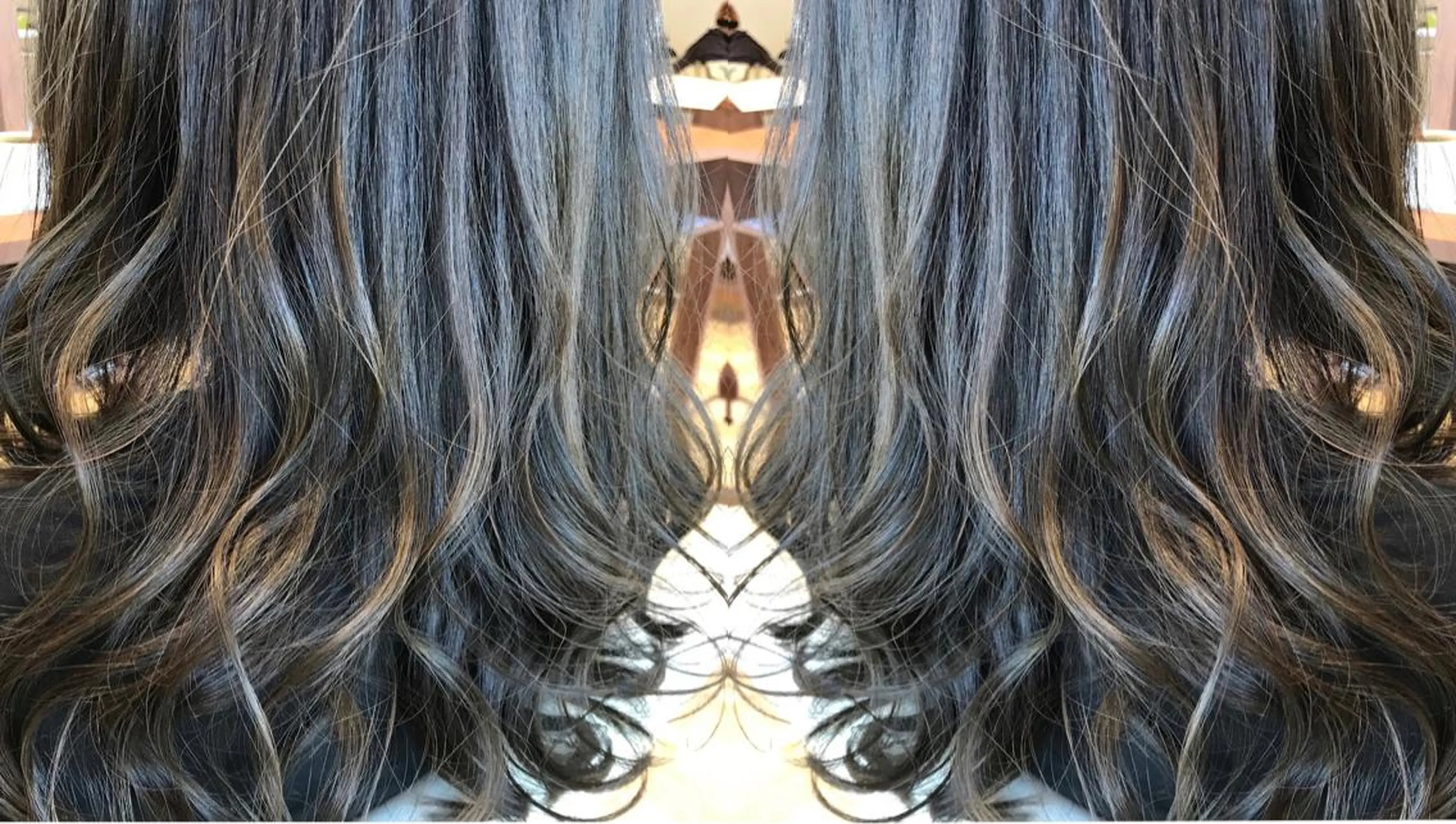 セミロング カラー 湯浅  隆のヘアスタイル