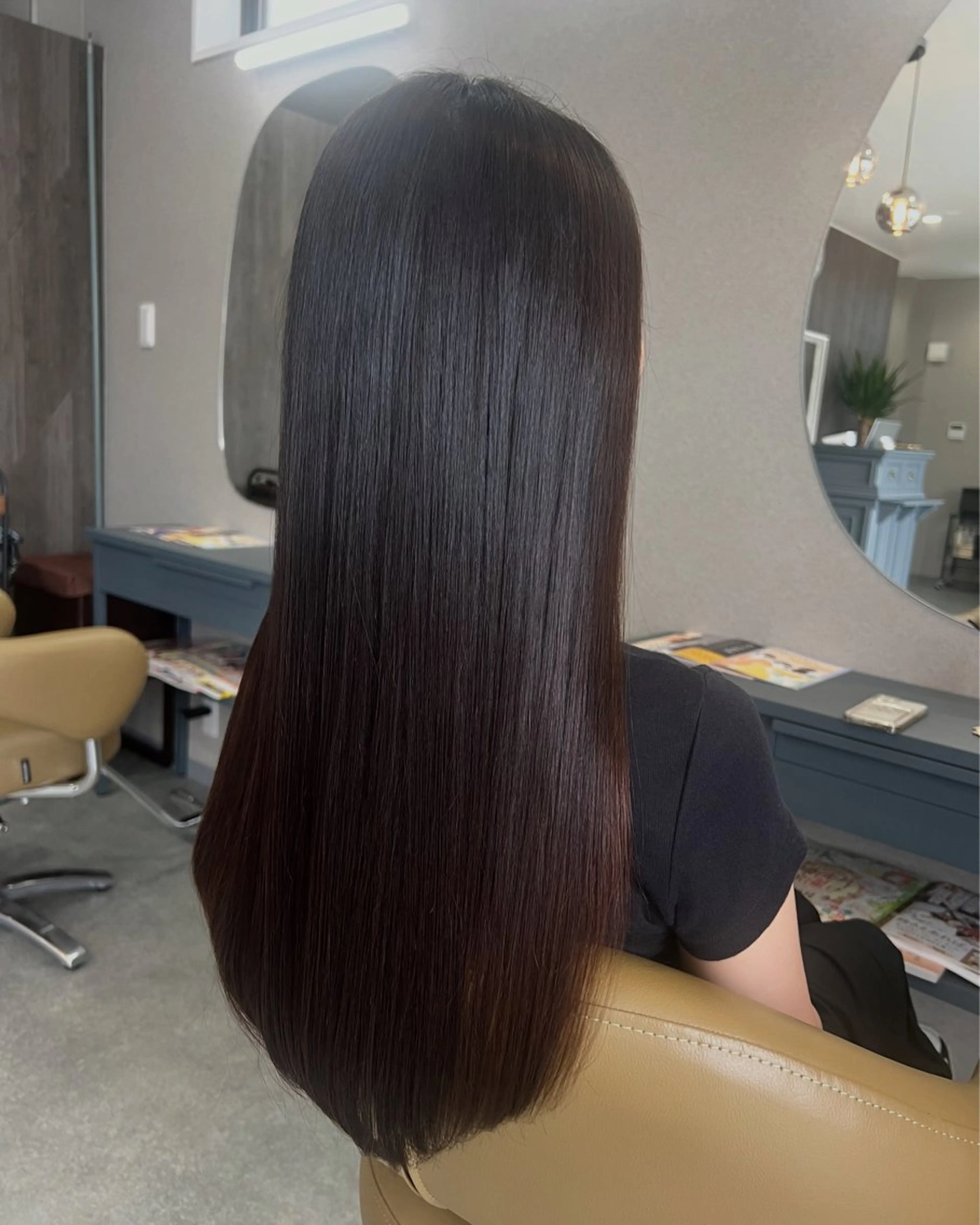 ロング 縮毛矯正 齊藤 亜弥のヘアスタイル