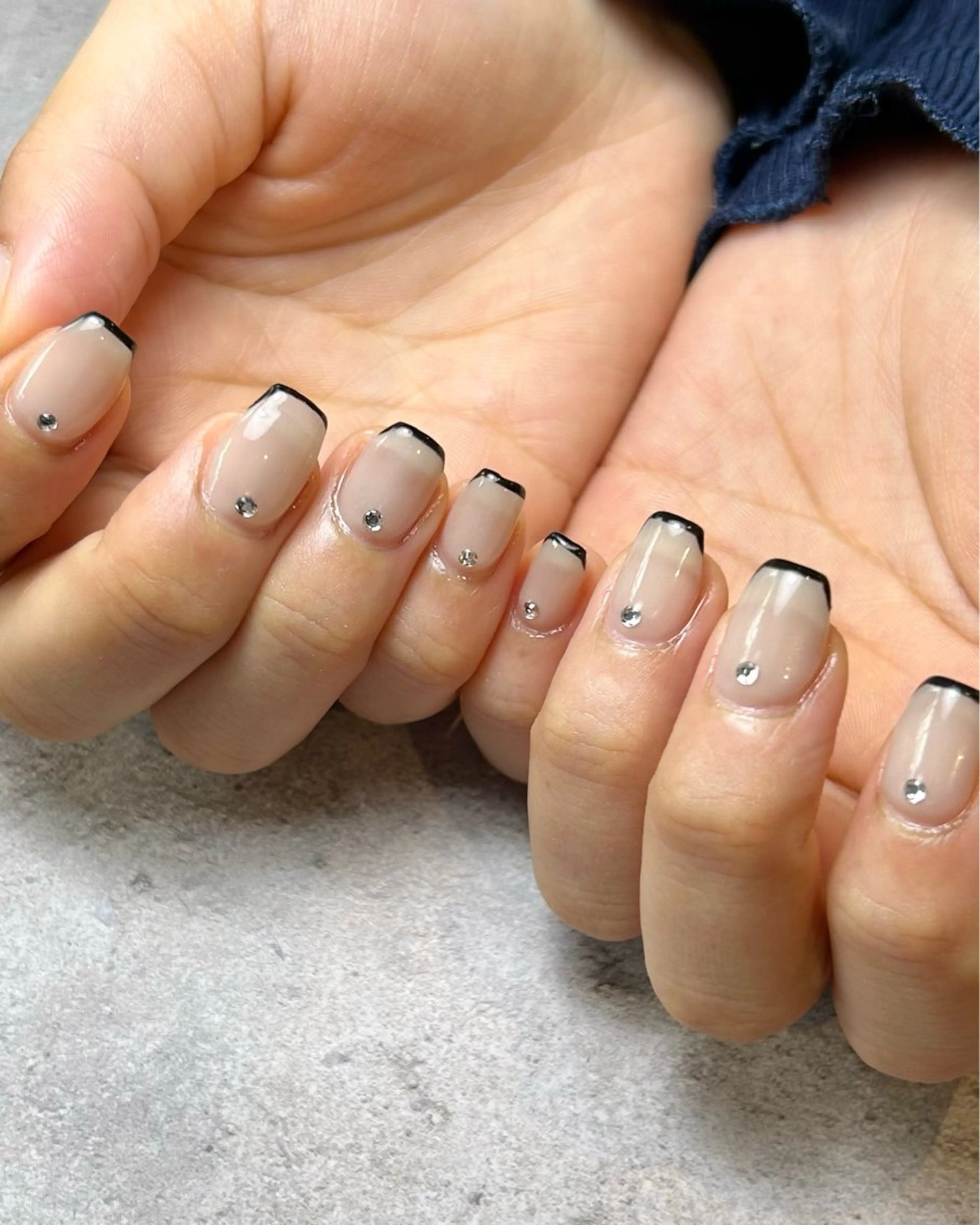 ネイル フレンチネイル 持ち込み ハンドネイル Reflection marikoのネイルデザイン