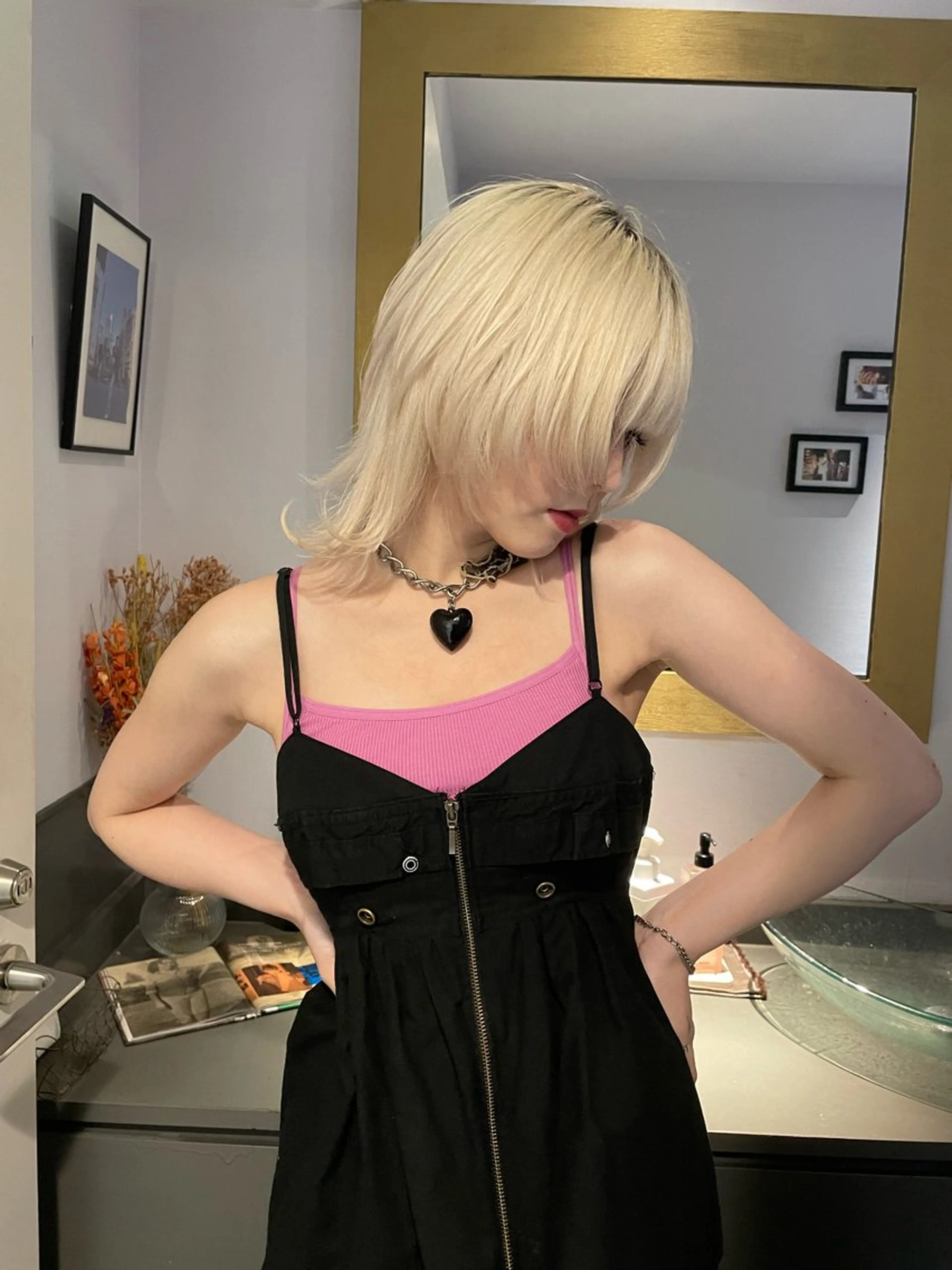 ミディアム カラー メンズ縮毛矯正 メンズカット/のヘアスタイル