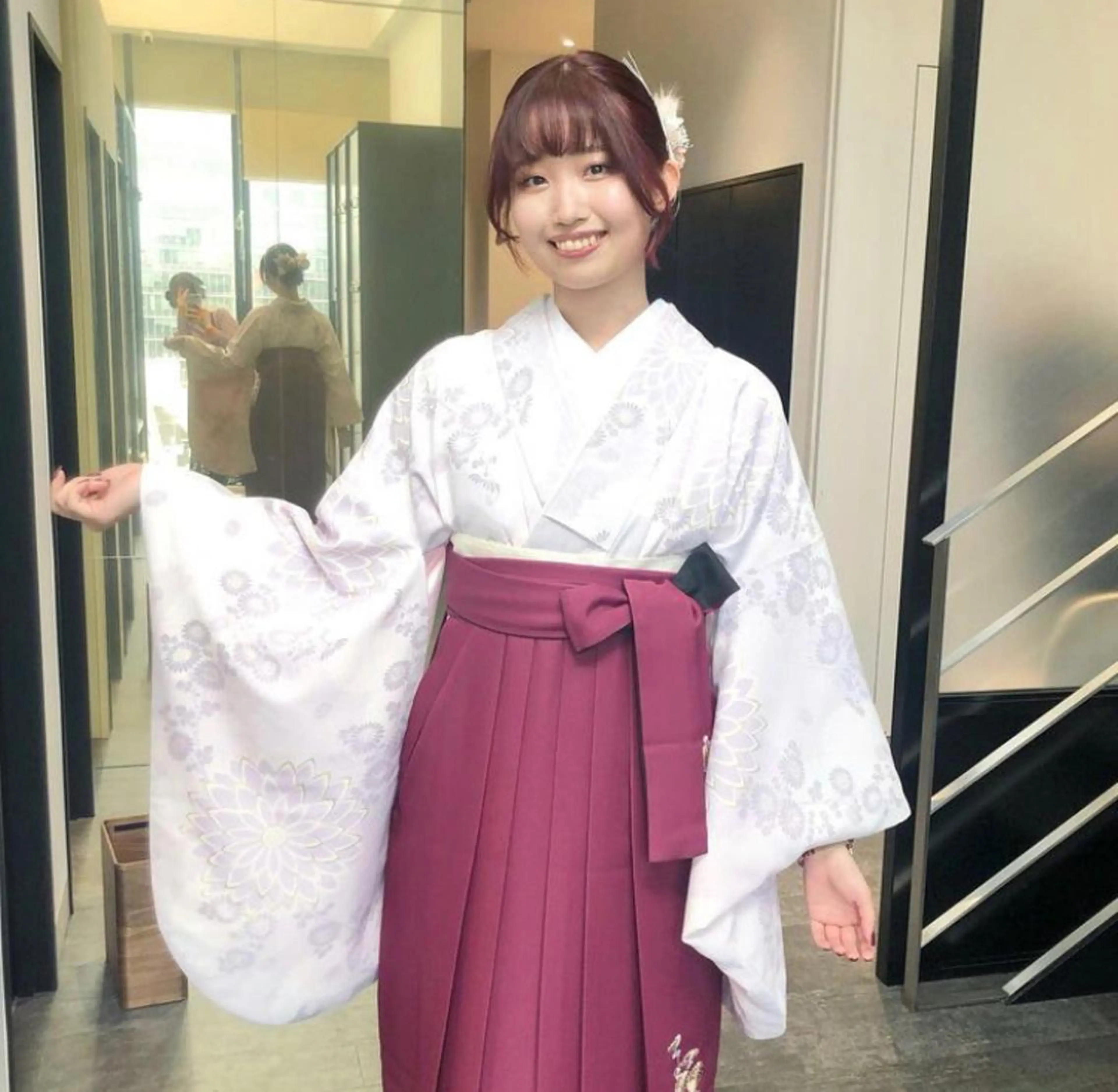 ミディアム カラー パーマ ヘアアレンジ メンズ キッズ 着物ヘア 子どものヘアアレンジ 卒業式のヘアスタイル 着付け stylist 🎀 kanaのその他イメージ