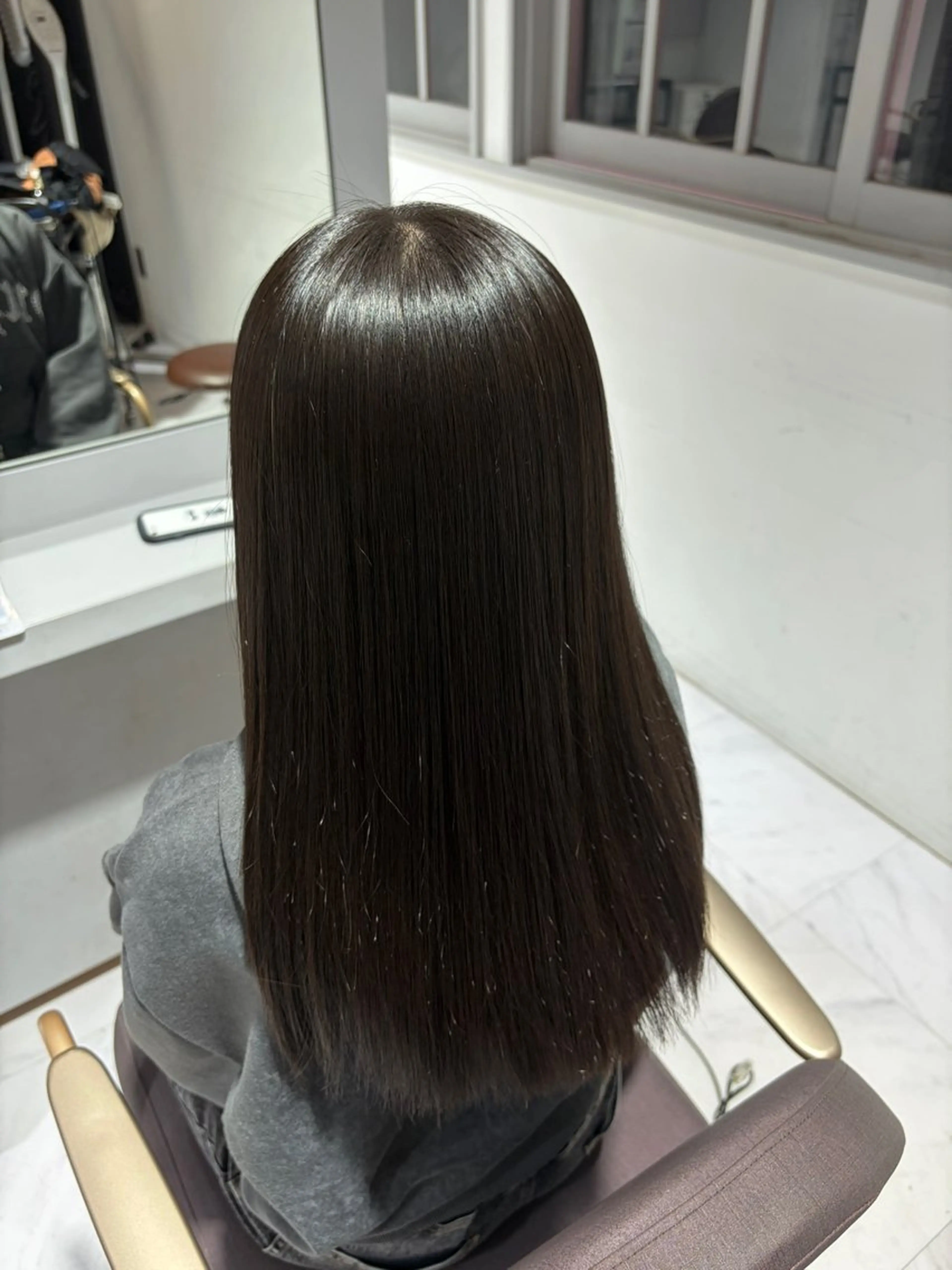 ミディアム 縮毛矯正 BIANCA伊勢崎 mayaのヘアスタイル