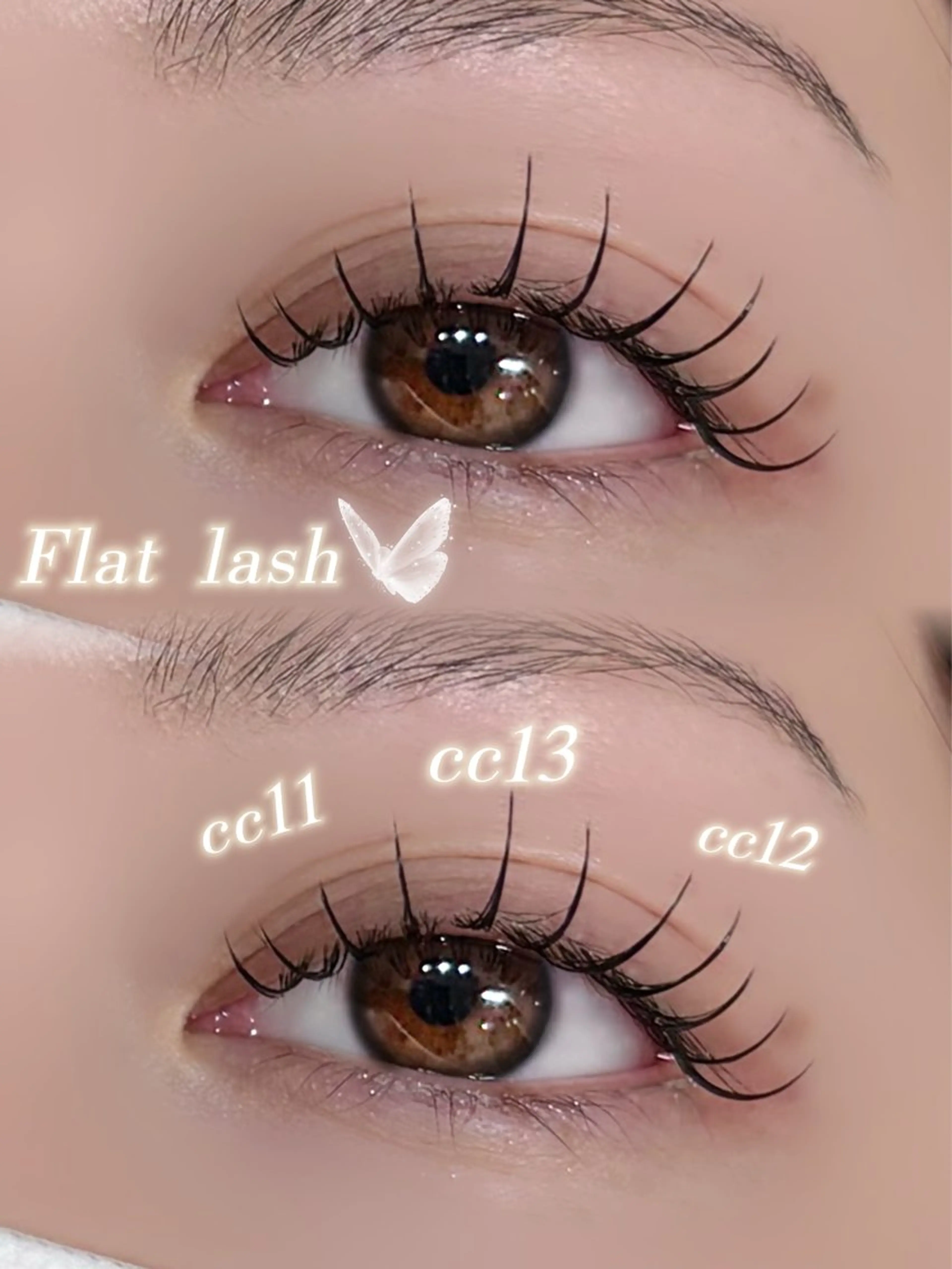 マツエク・マツパ キュート フラットラッシュ SAE ⟡.·*.のマツエク・マツパデザイン