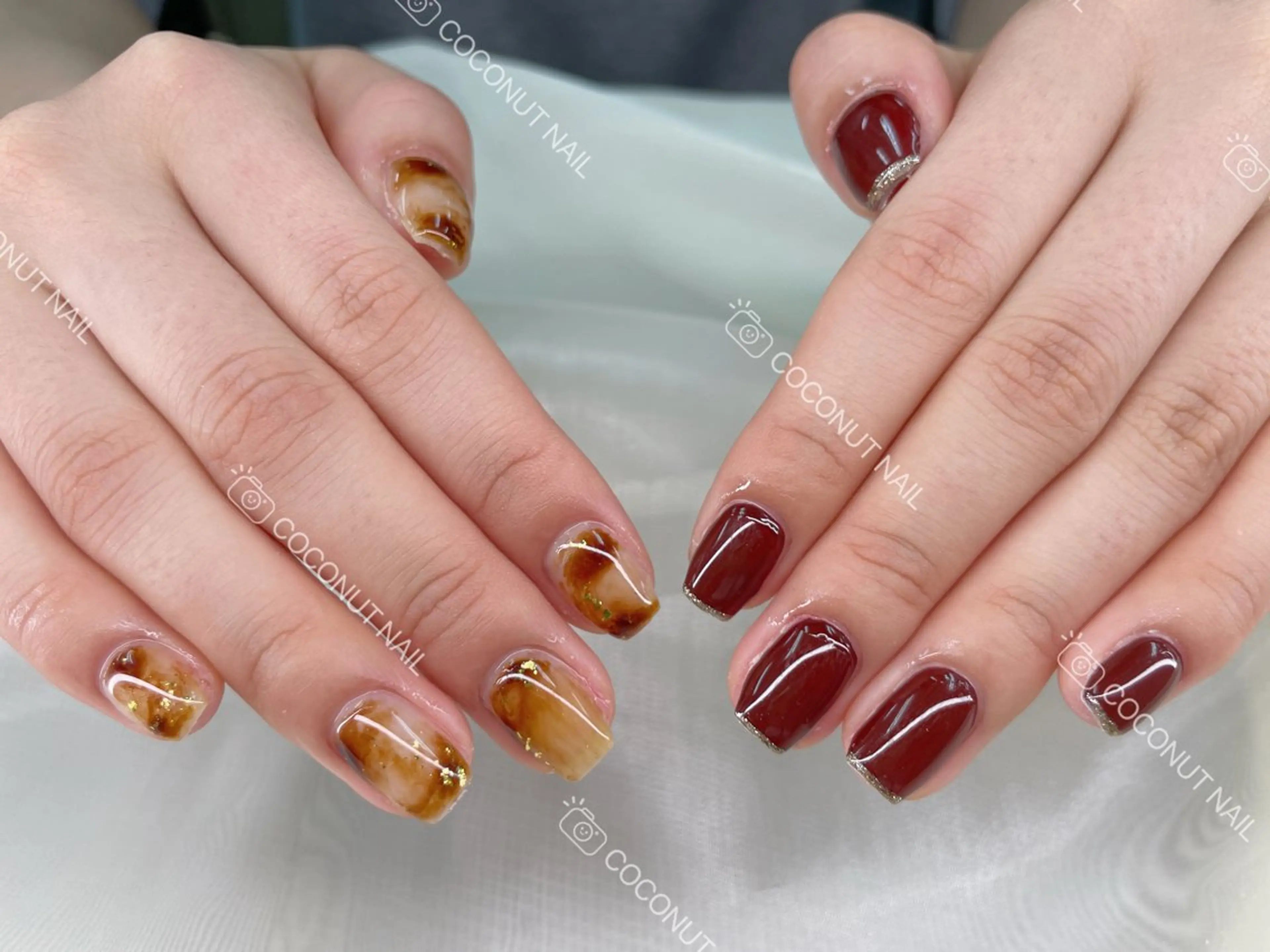 ネイル ハンドネイル 神田 ココナッツのネイルデザイン