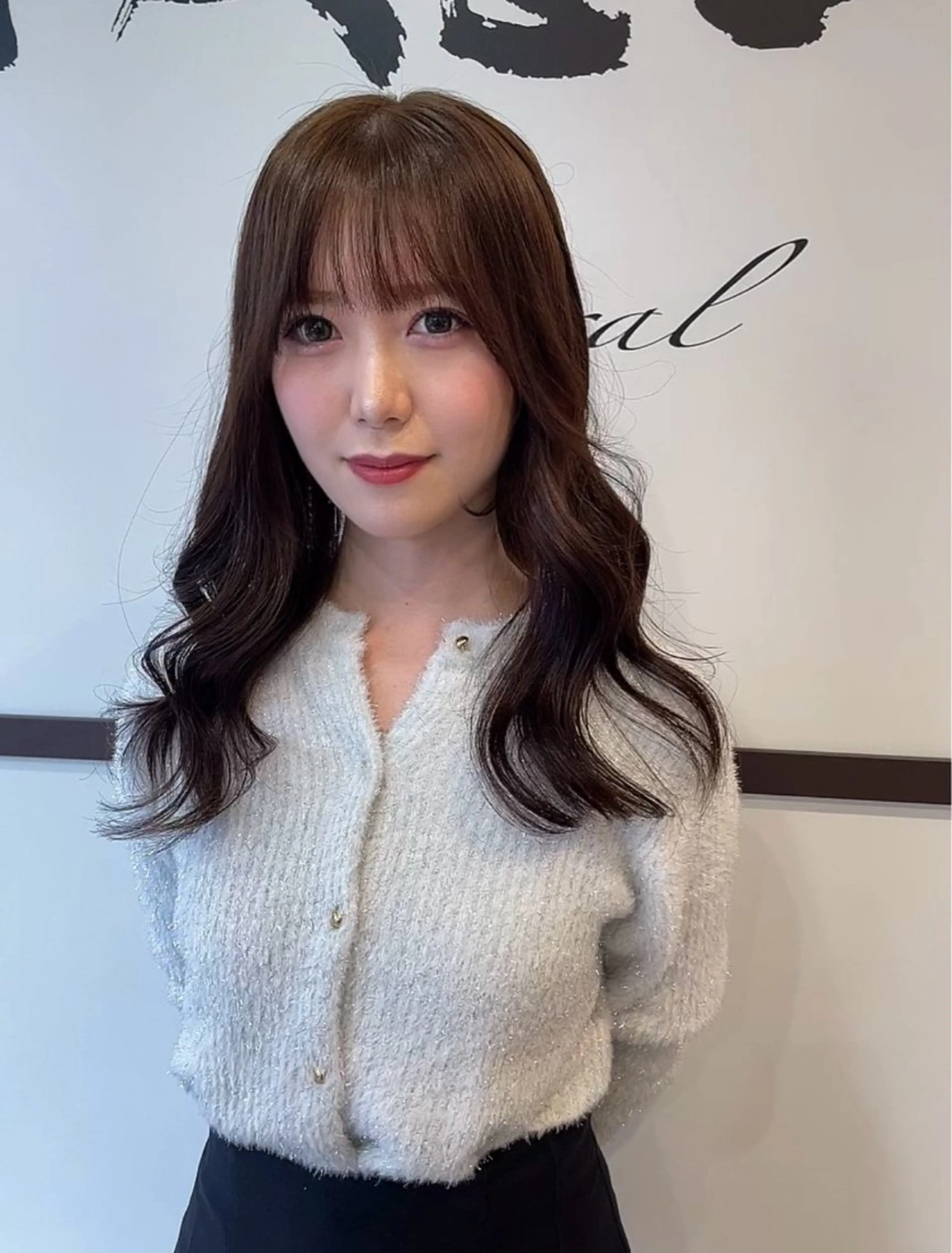 セミロング カラー 顔まわりレイヤー 韓国風ヘア レイヤーカット ウルフカット カット ヘアカラー トリートメント 河合秀明/ショート /ボブ/レイヤーのヘアスタイル