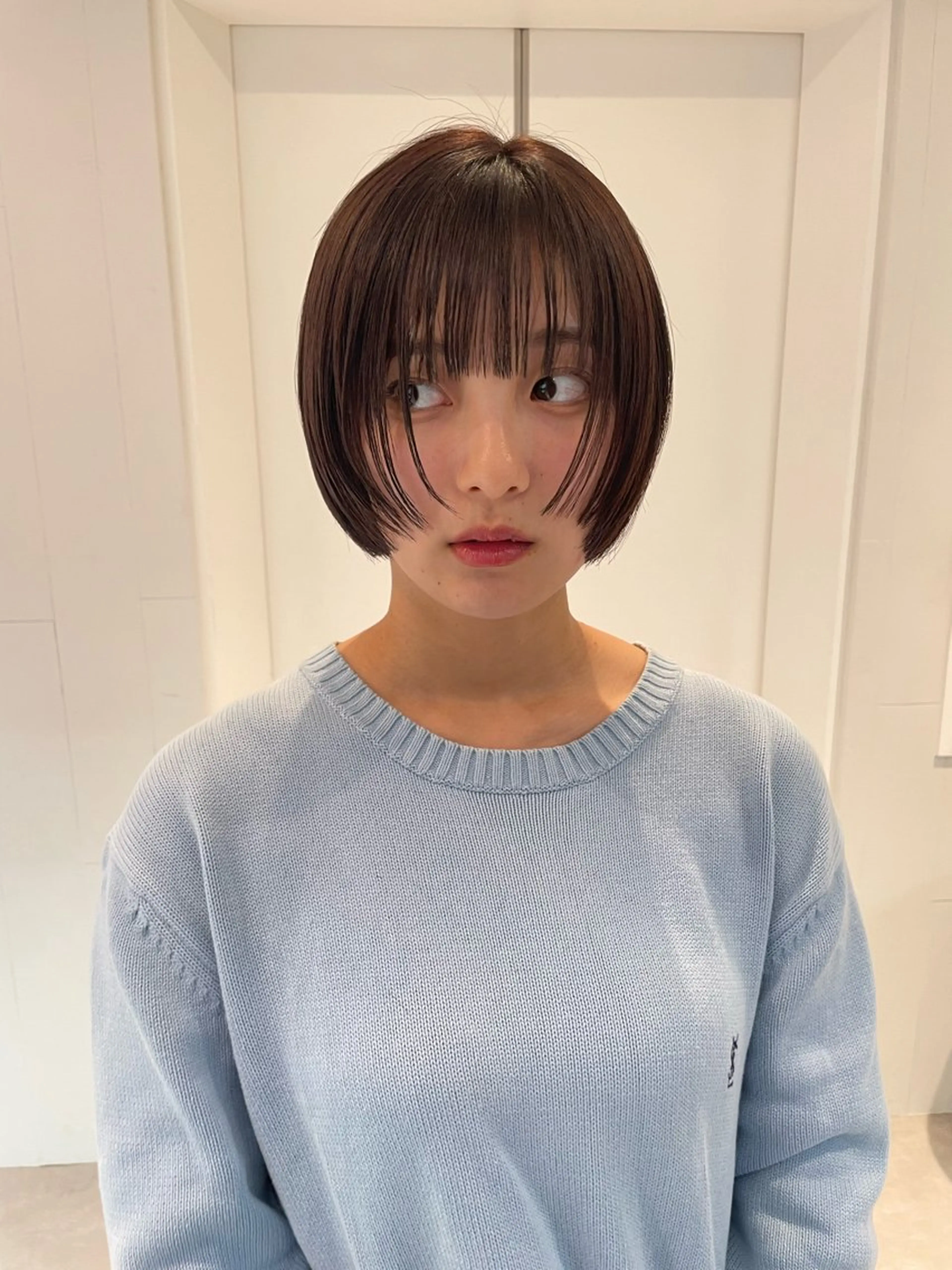 ショート カラー ボブ カット ヘアカラー トリートメント パーマ/パーマ落とし 【Kouta】のヘアスタイル